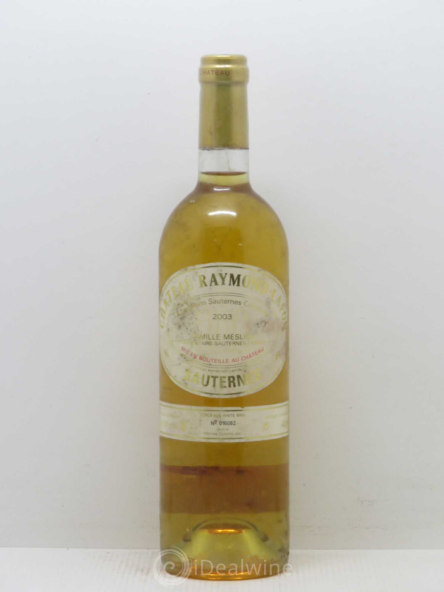 Château Raymond Lafon 2003 - Lotto di 1 bottiglia - 0