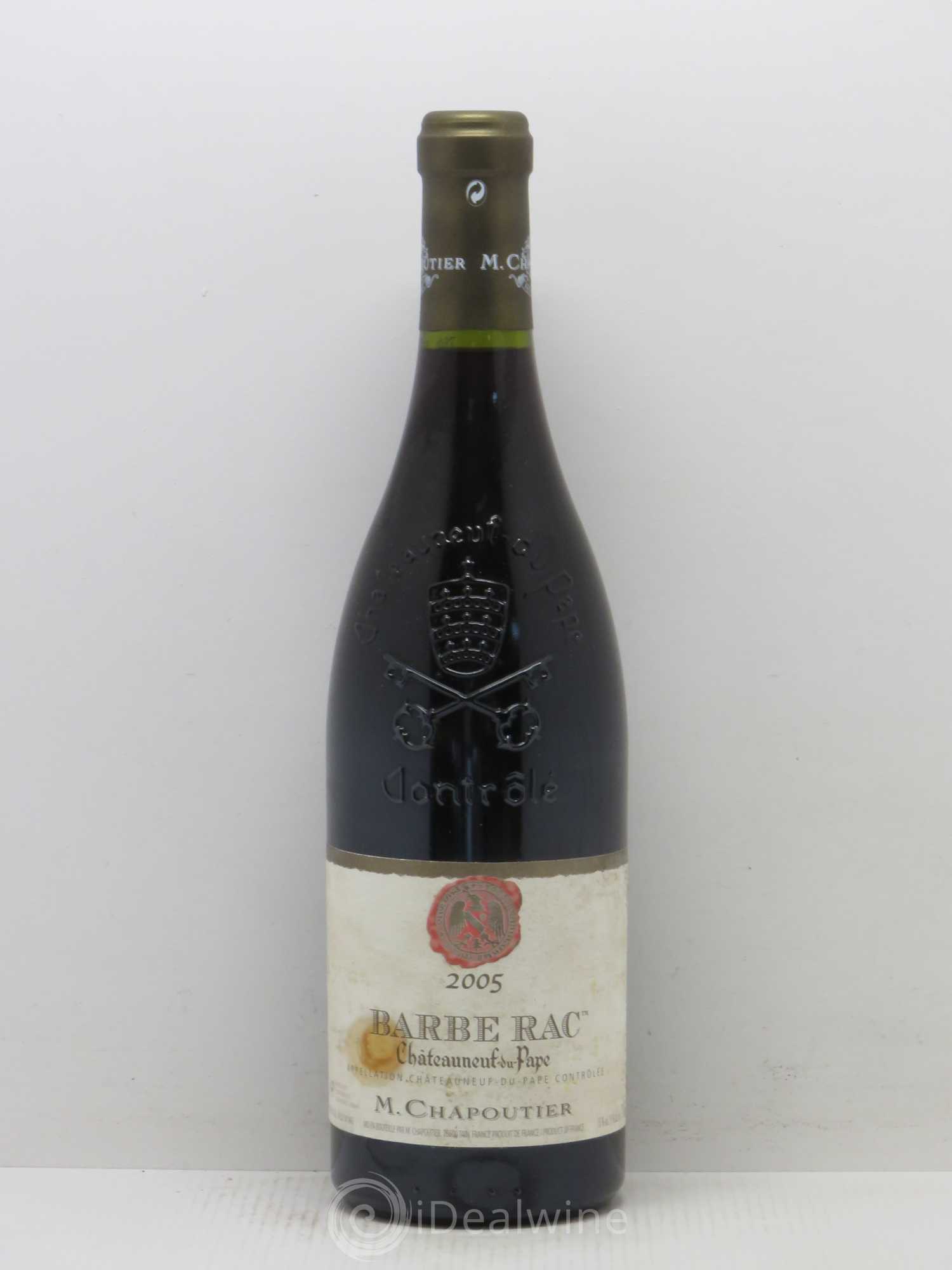 Châteauneuf-du-Pape Barbe Rac Chapoutier 2005 - Lot de 1 bouteille - 0