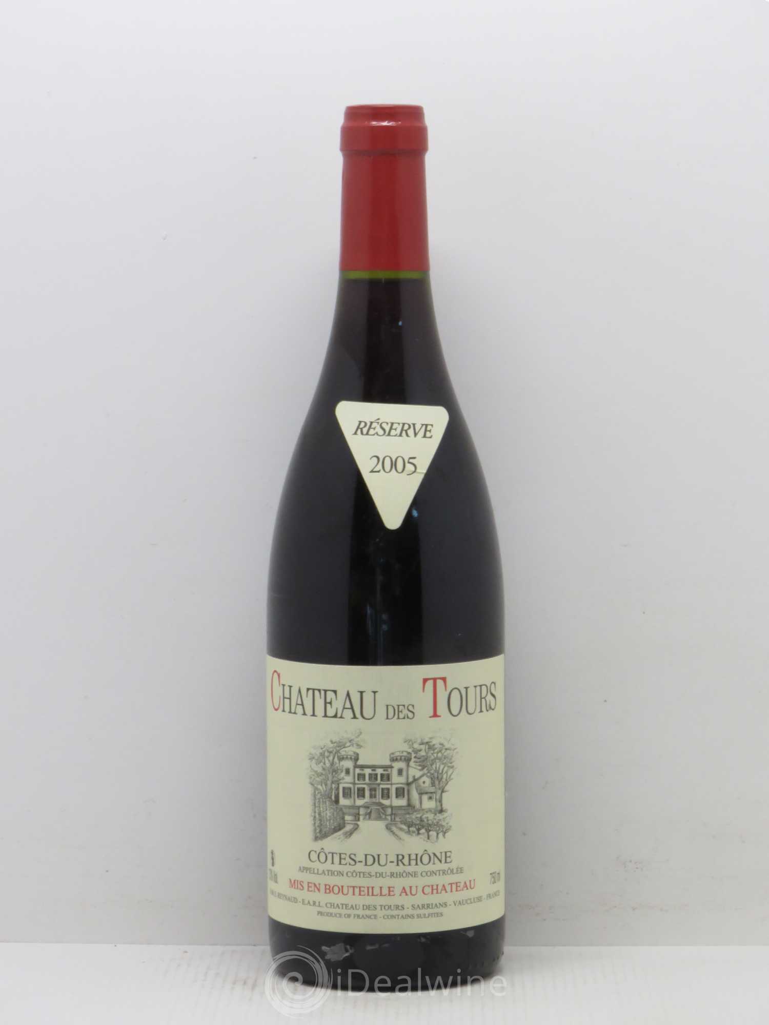 Côtes-du-Rhône Château des Tours Emmanuel Reynaud Réserve 2005 - Lot de 1 bouteille - 0