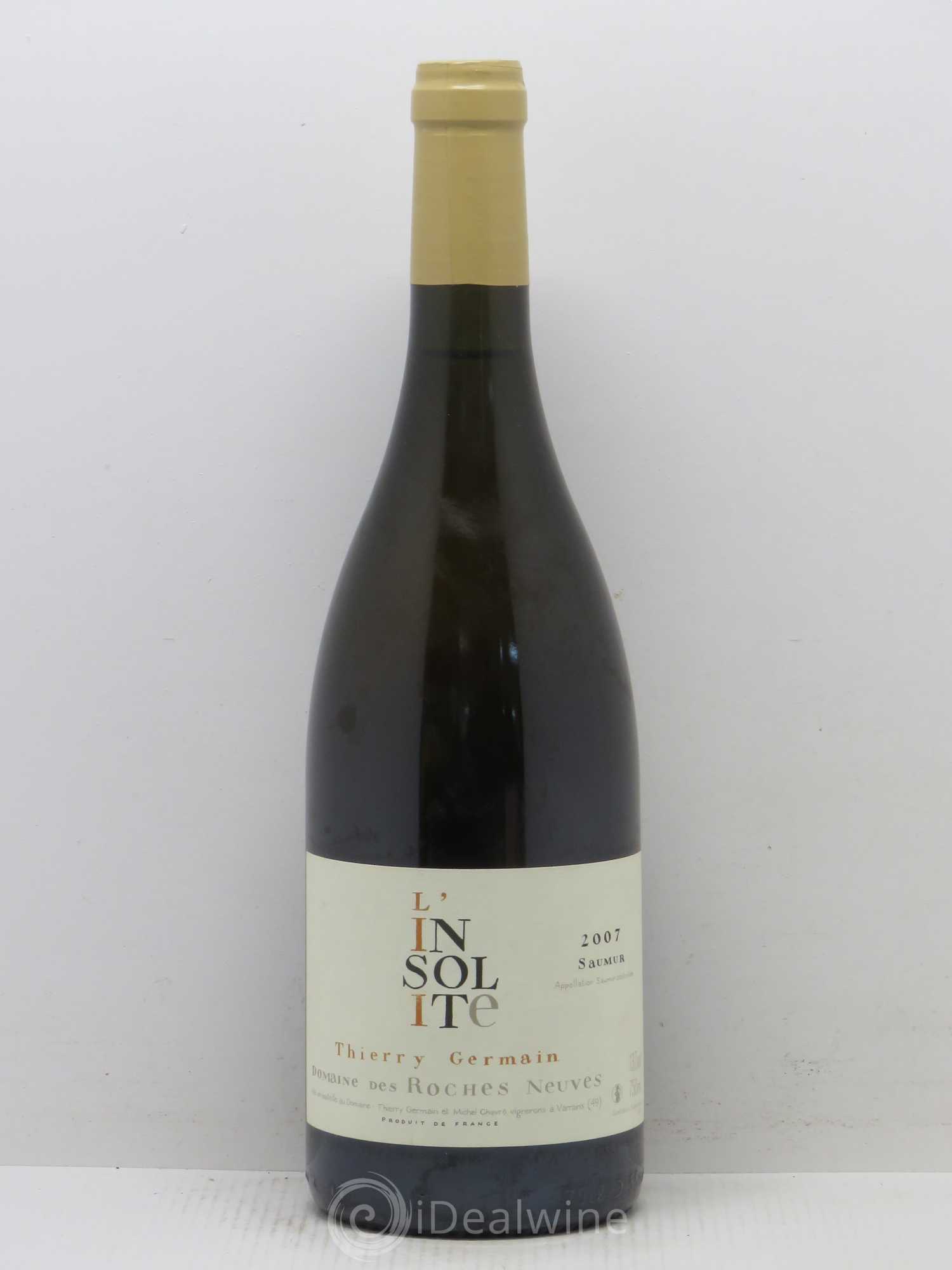 Saumur Insolite Domaine des Roches Neuves - Thierry Germain 2007 - Lot de 1 bouteille - 0