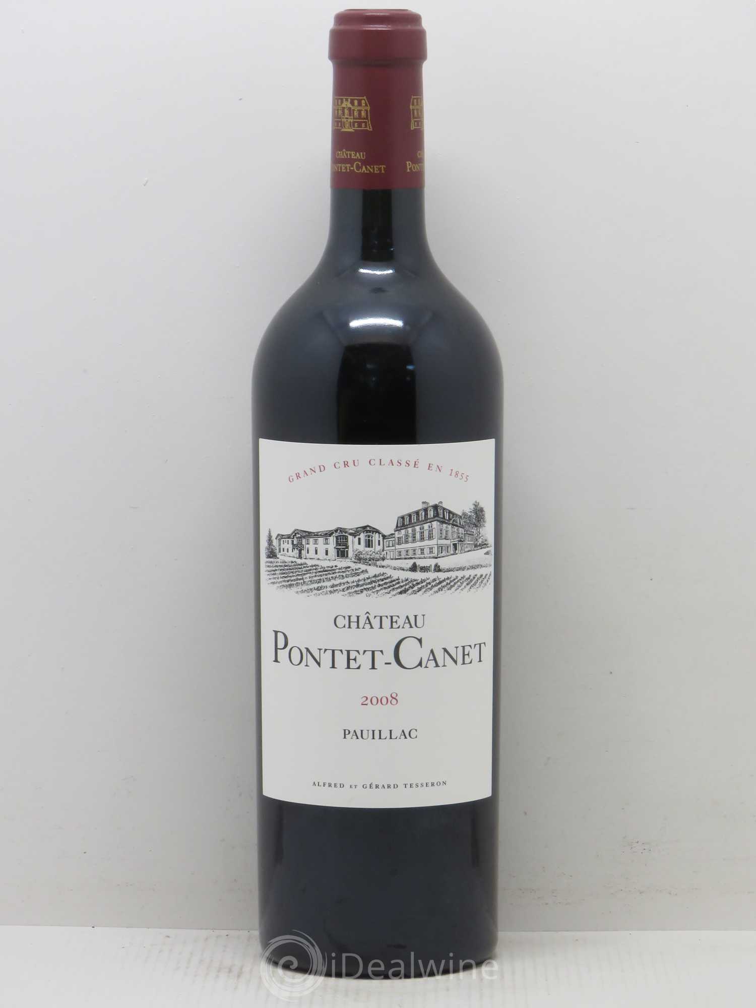 Château Pontet Canet 5ème Grand Cru Classé 2008 - Lot de 1 bouteille - 0