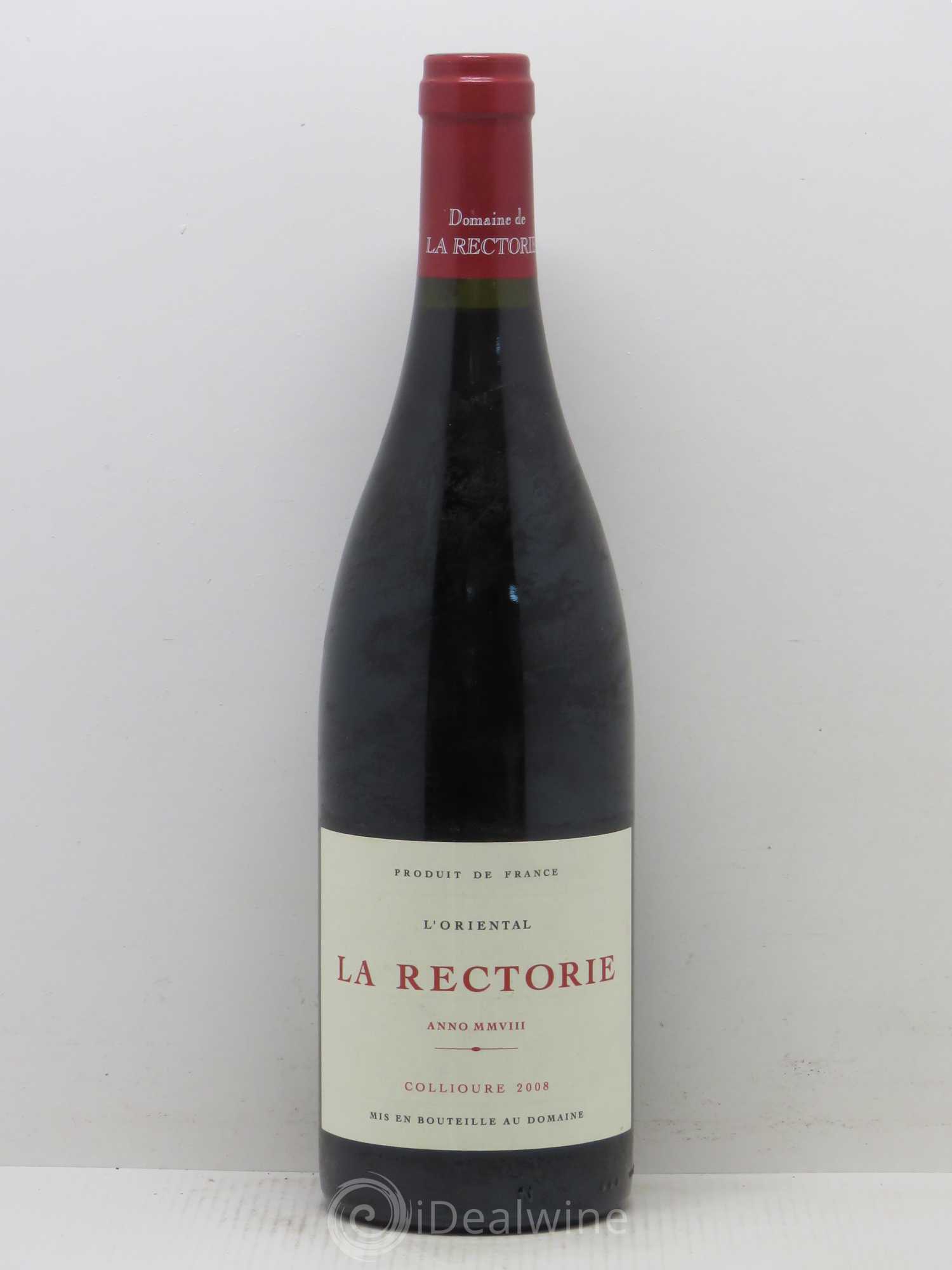 Collioure L'Oriental Domaine de la Rectorie 2008 - Posten von 1 Flasche - 0