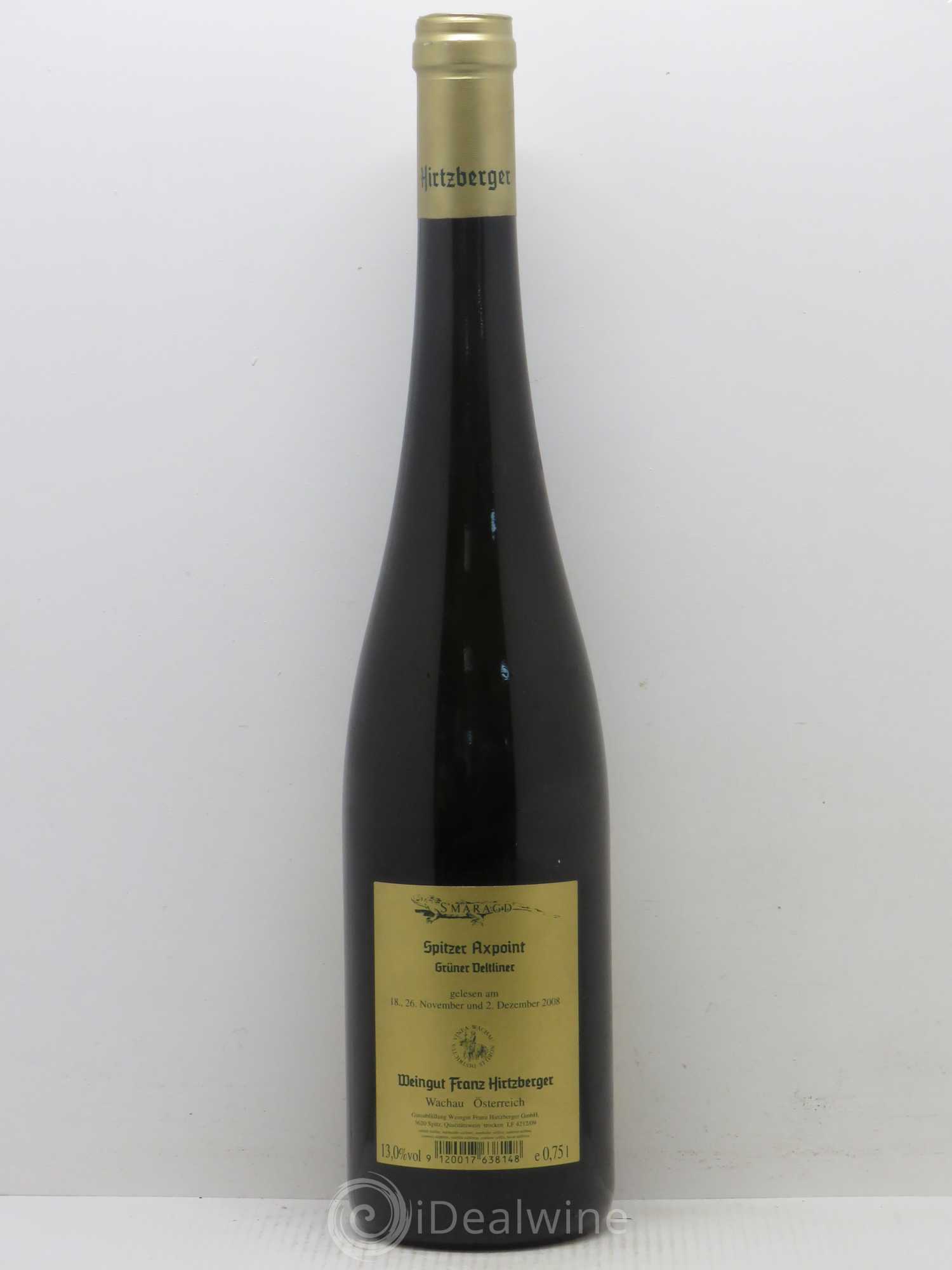Autriche Smaragd Spitzer Axpoint Grüner Veltiner Domaine Franz Hirtzberger 2008 - Posten von 1 Flasche - 1