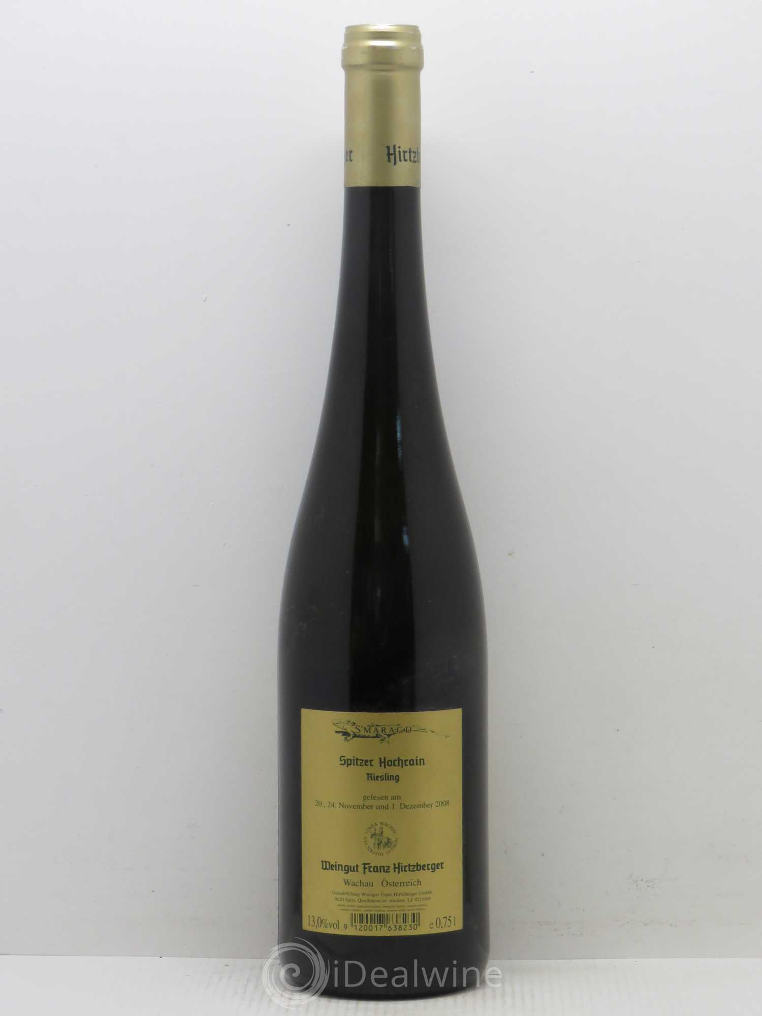 Autriche Smaragd Spitzer Hochrain Riesling Domaine Franz Hirtzberger 2008 - Lot of 1 bottle - 1