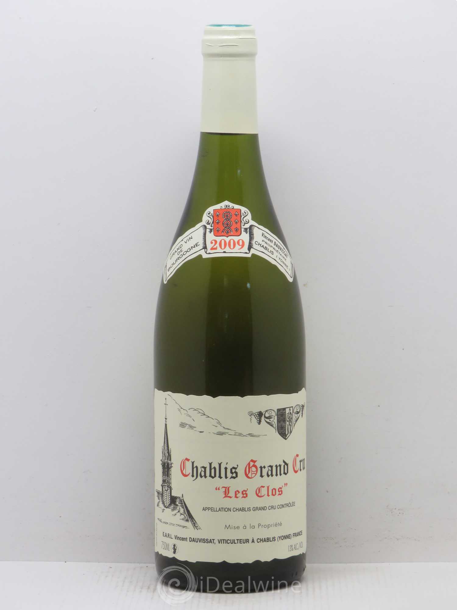 Chablis Grand Cru Les Clos Vincent Dauvissat (Domaine) 2009 - Lot de 1 bouteille - 0