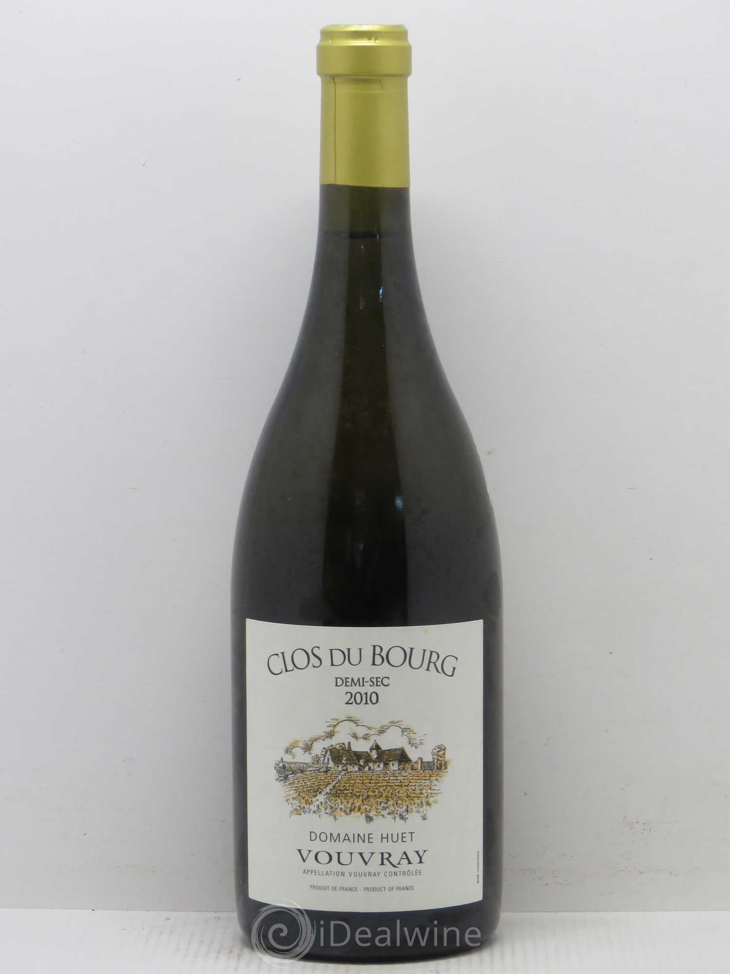 Vouvray Clos du Bourg Moelleux Domaine Huet Demi-sec 2010 - Lot de 1 bouteille - 0