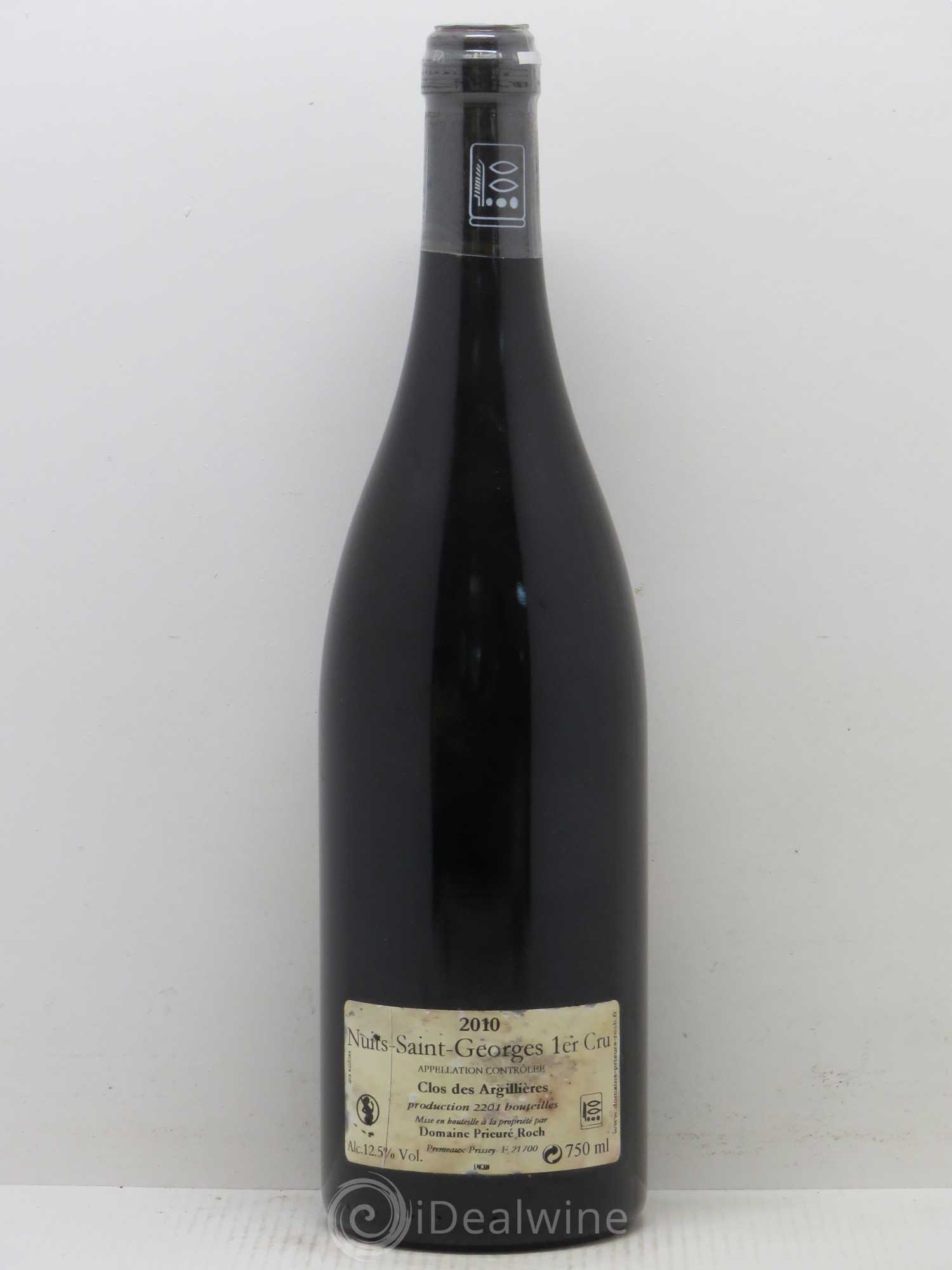 Nuits-Saint-Georges 1er Cru Clos des Argillières Prieuré Roch 2010 - Lot de 1 bouteille - 1