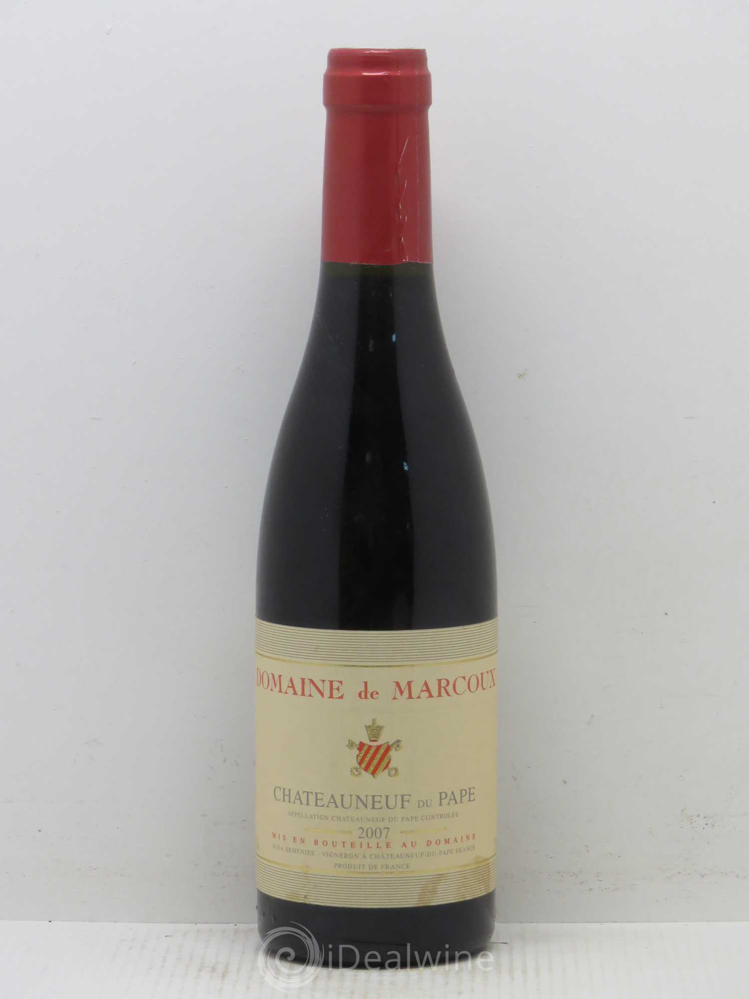 Châteauneuf-du-Pape Marcoux (Domaine de) (senza prezzo di riserva) 2007 - Lotto di 1 mezza bottiglia - 0