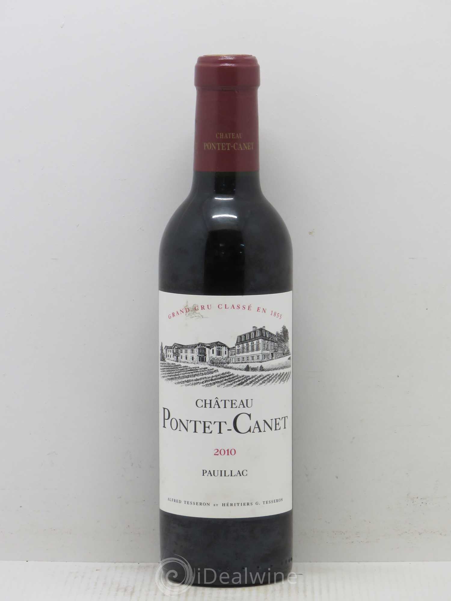 Château Pontet Canet 5ème Grand Cru Classé 2010 - Lot de 1 demi bouteille - 0