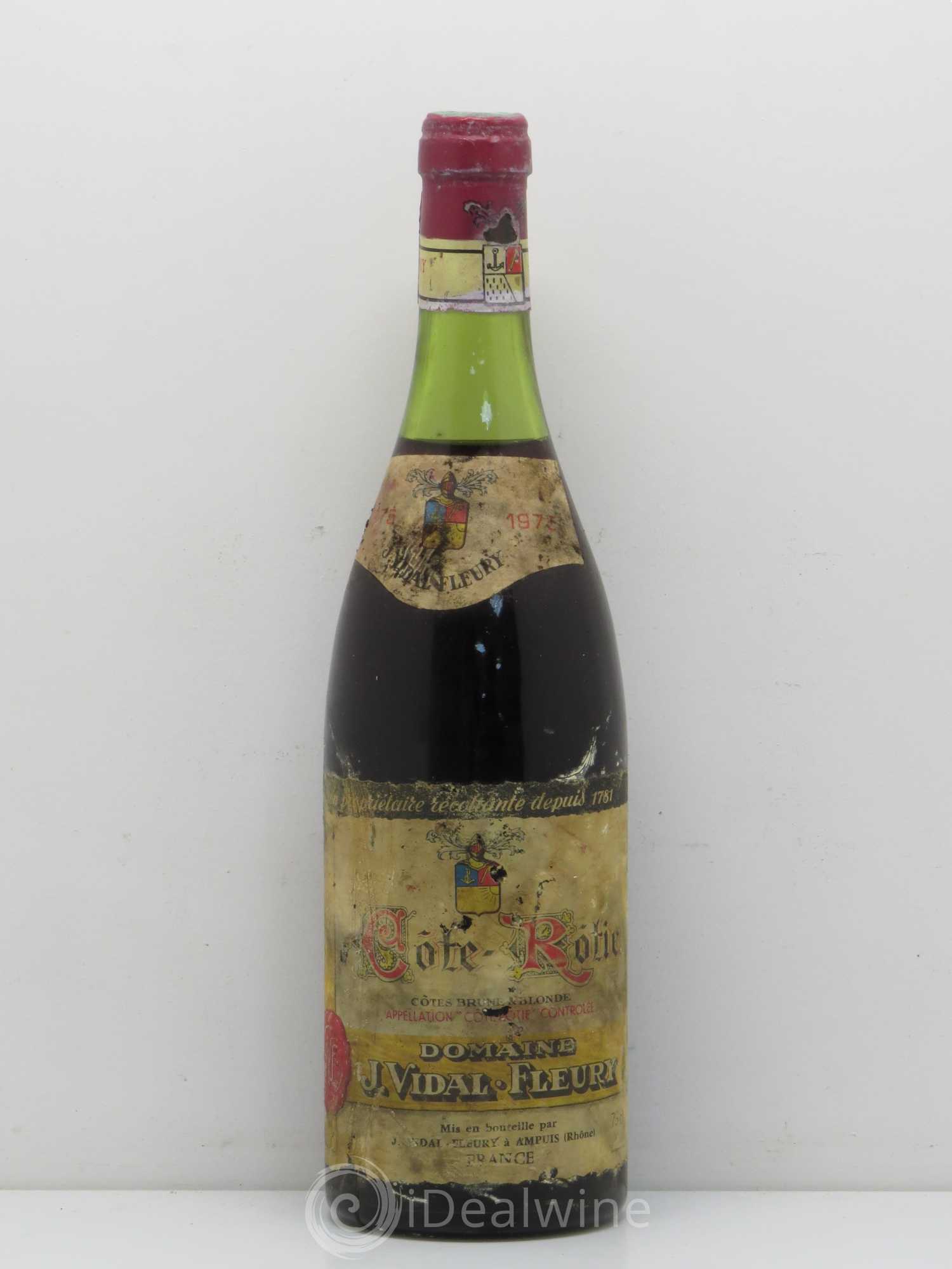 Côte-Rôtie Côtes Brune et Blonde Domaine Vidal-Fleury (sans prix de réserve) 1975 - Posten von 1 Flasche - 0