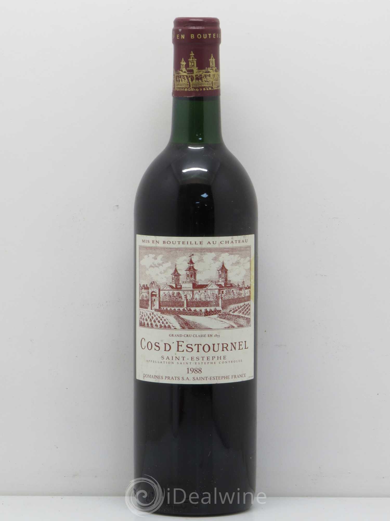 Cos d'Estournel 2ème Grand Cru Classé 1988 - Lot de 1 bouteille - 0