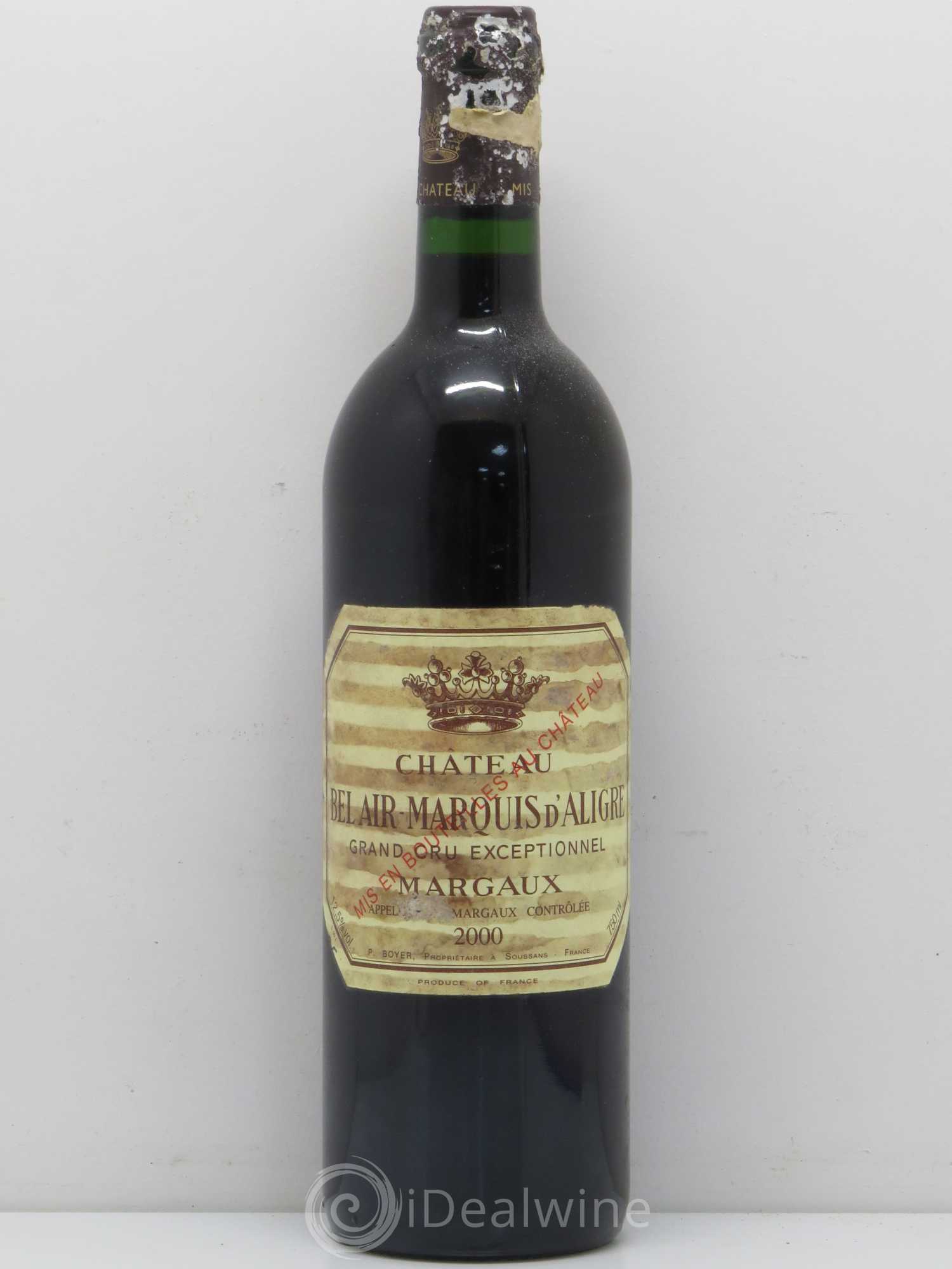 Château Bel Air Marquis d'Aligre 2000 - Lot de 1 bouteille - 0