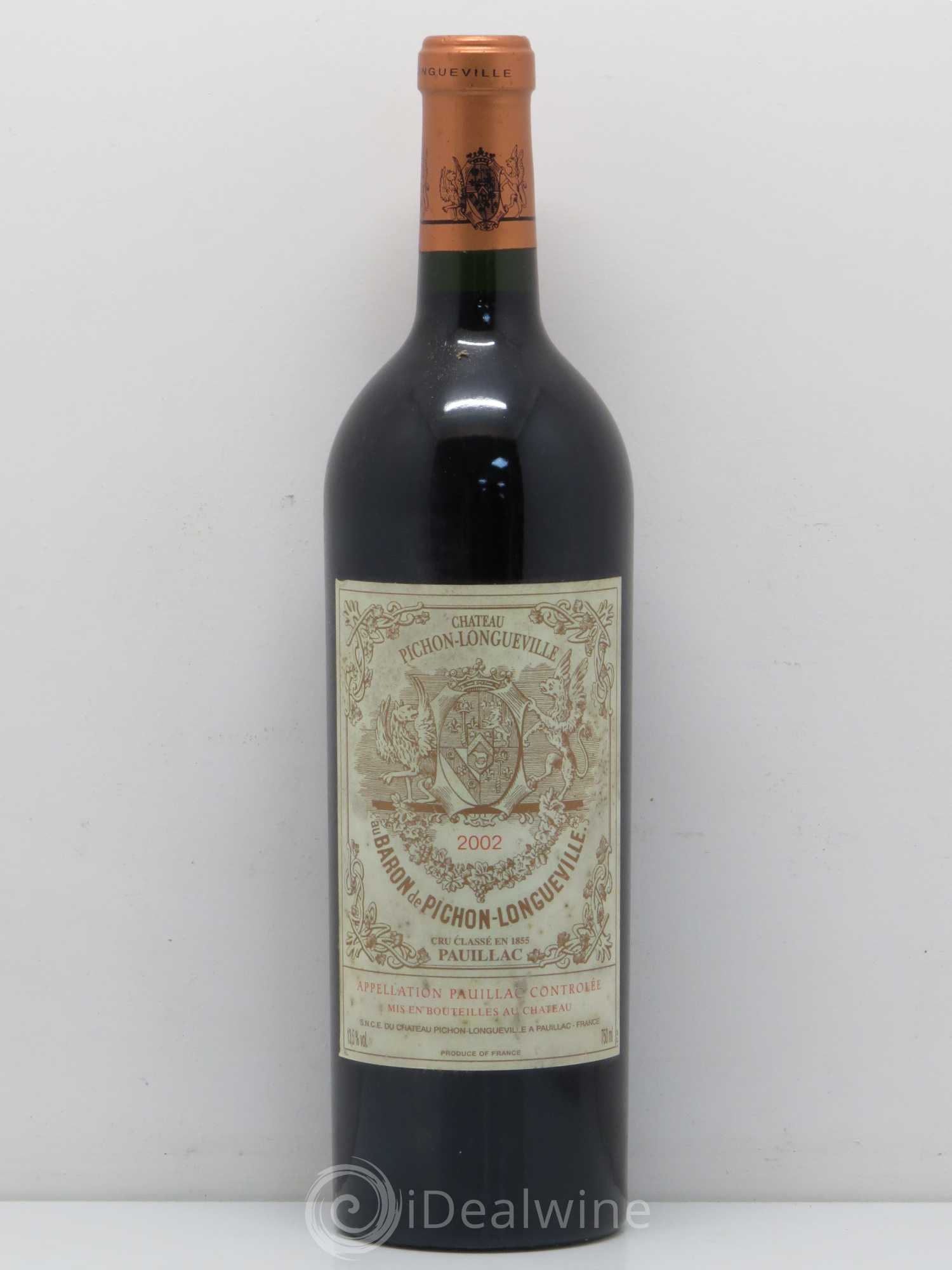 Pichon Longueville Baron 2ème Grand Cru Classé 2002 - Lot de 1 bouteille - 0