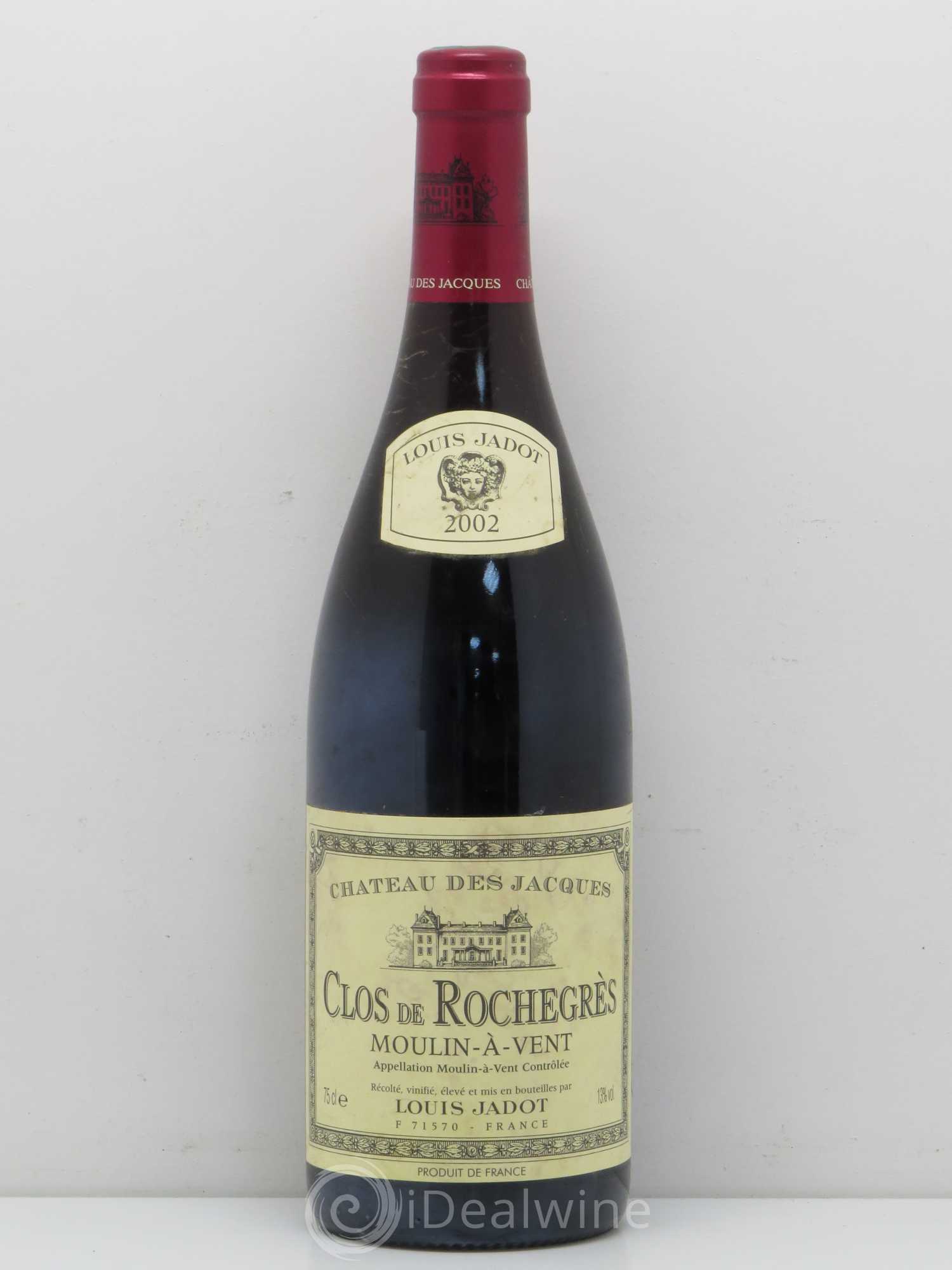 Moulin-à-Vent Clos de Rochegrès Château des Jacques 2002 - Posten von 1 Flasche - 0