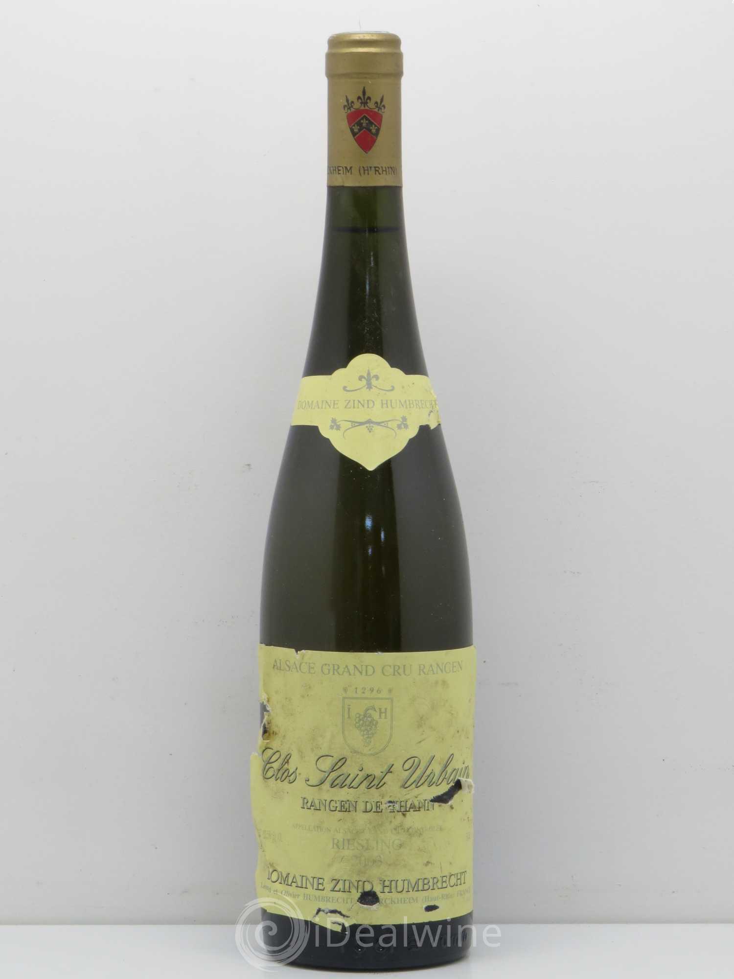 Alsace Riesling Grand Cru Rangen de Thann Clos Saint Urbain Zind-Humbrecht (Domaine) 2003 - Lot de 1 bouteille - 0