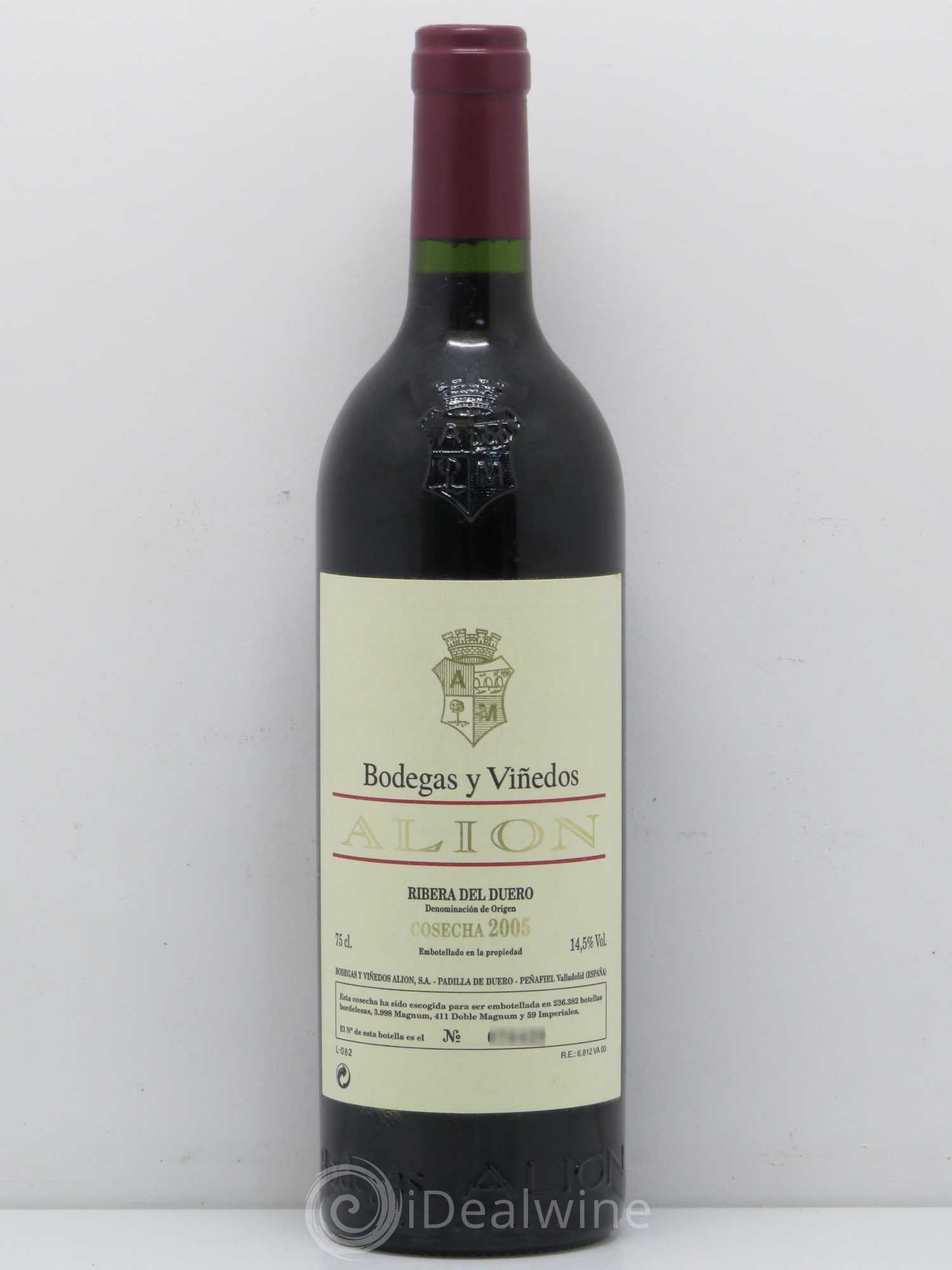 Ribera Del Duero DO Alion Cosecha 2005 - Lot de 1 bouteille - 0