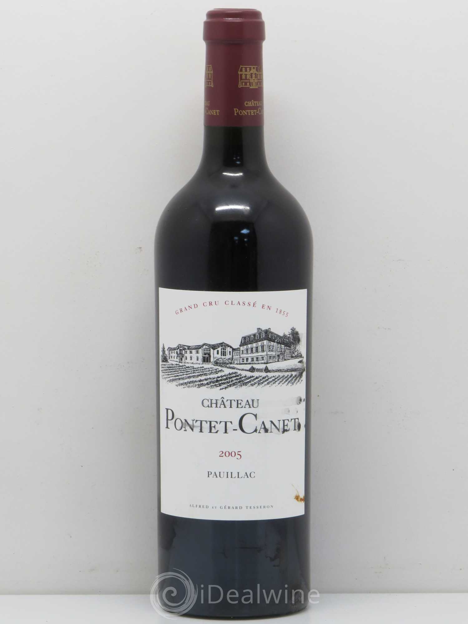 Château Pontet Canet 5ème Grand Cru Classé 2005 - Lot de 1 bouteille - 0