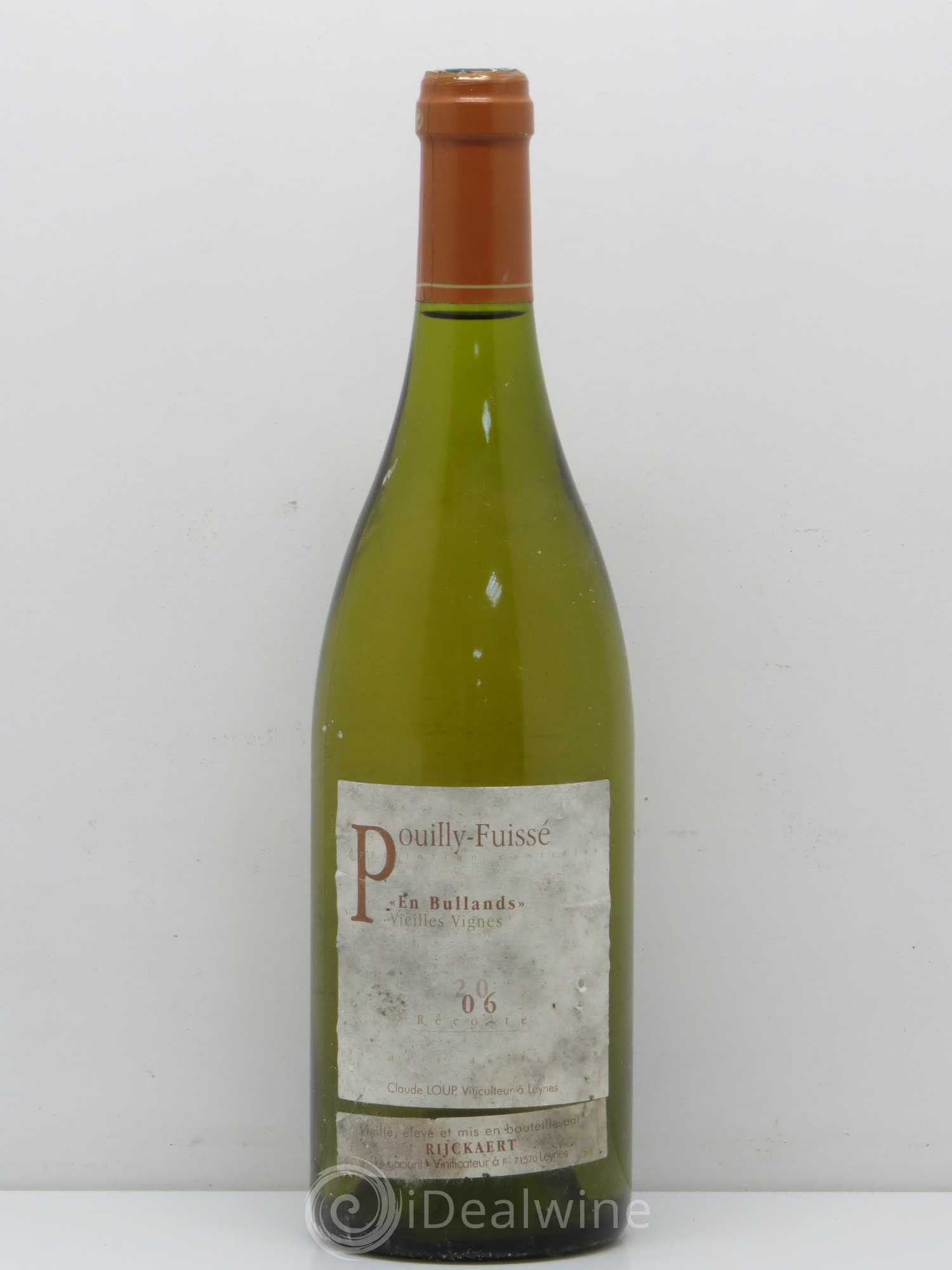 Pouilly-Fuissé En Bulands Vieilles Vignes Maison Rijckaert 2006 - Posten von 1 Flasche - 0