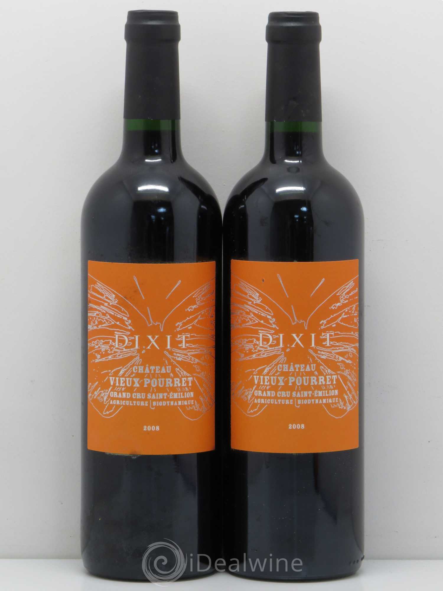 Saint-Émilion Château Vieux Pourret Cuvée Dixit 2008 - Posten von 2 Flaschen - 0