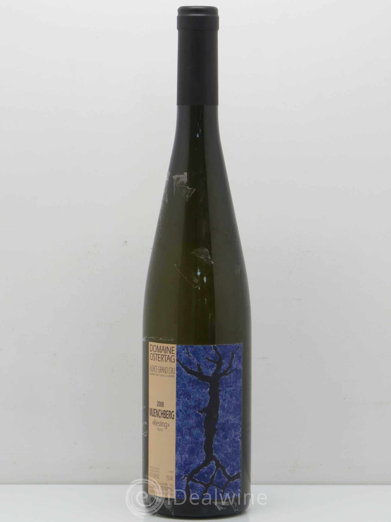 Alsace Riesling Grand Cru Muenchberg Ostertag (Domaine) 2008 - Lot de 1 bouteille - 0