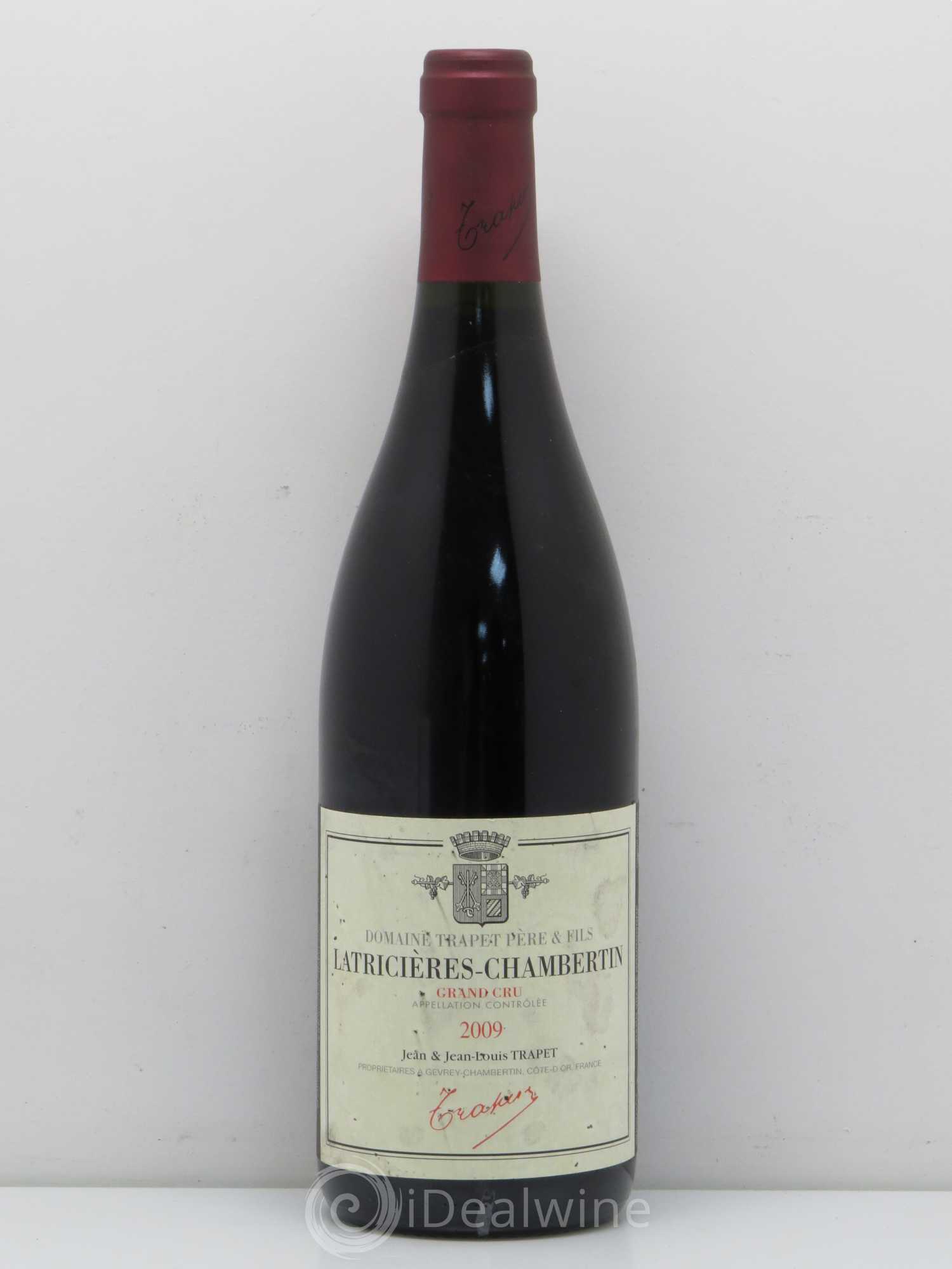 Latricières-Chambertin Grand Cru Domaine Trapet 2009 - Lot de 1 bouteille - 0
