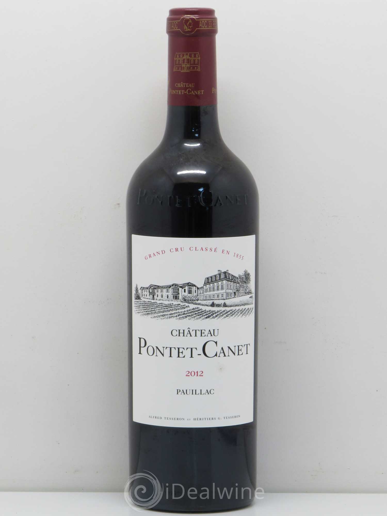 Château Pontet Canet 5ème Grand Cru Classé 2012 - Lot de 1 bouteille - 0