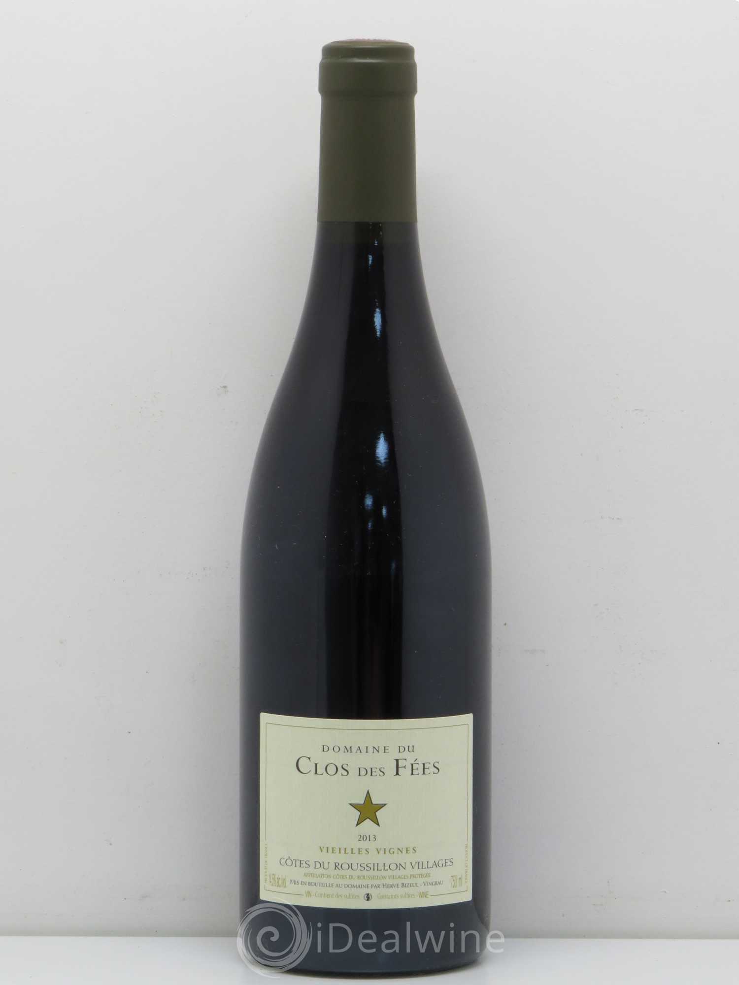 Côtes du Roussillon Villages Clos des Fées Vieilles vignes Hervé Bizeul 2013 - Lot de 1 bouteille - 0