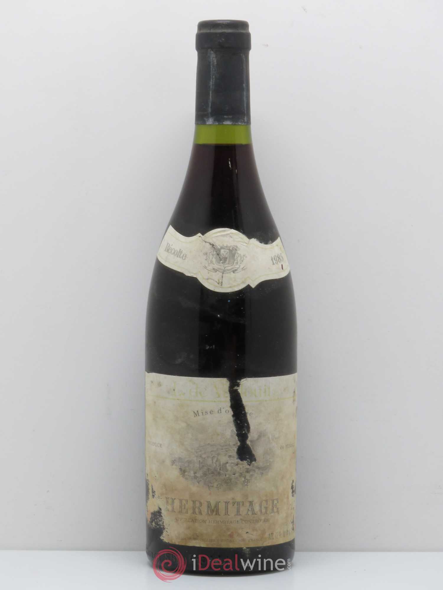 Hermitage Domaine de Vallouit 1985 - Lot de 1 bouteille - 0