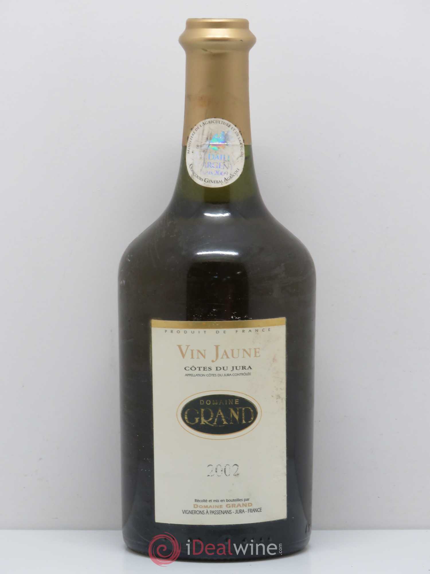 Arbois Vin Jaune Domaine Grand 2002 - Lot de 1 bouteille - 0