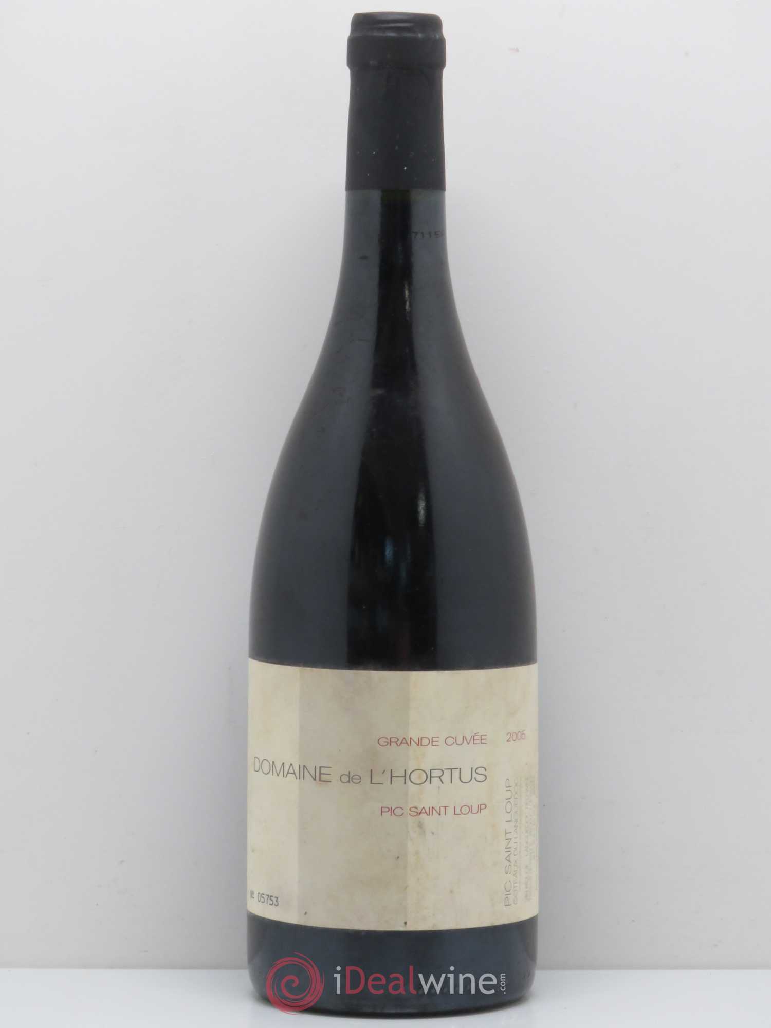 Pic Saint-Loup Domaine de L'Hortus Grande Cuvée Famille Orliac 2005 - Lot de 1 bouteille - 0