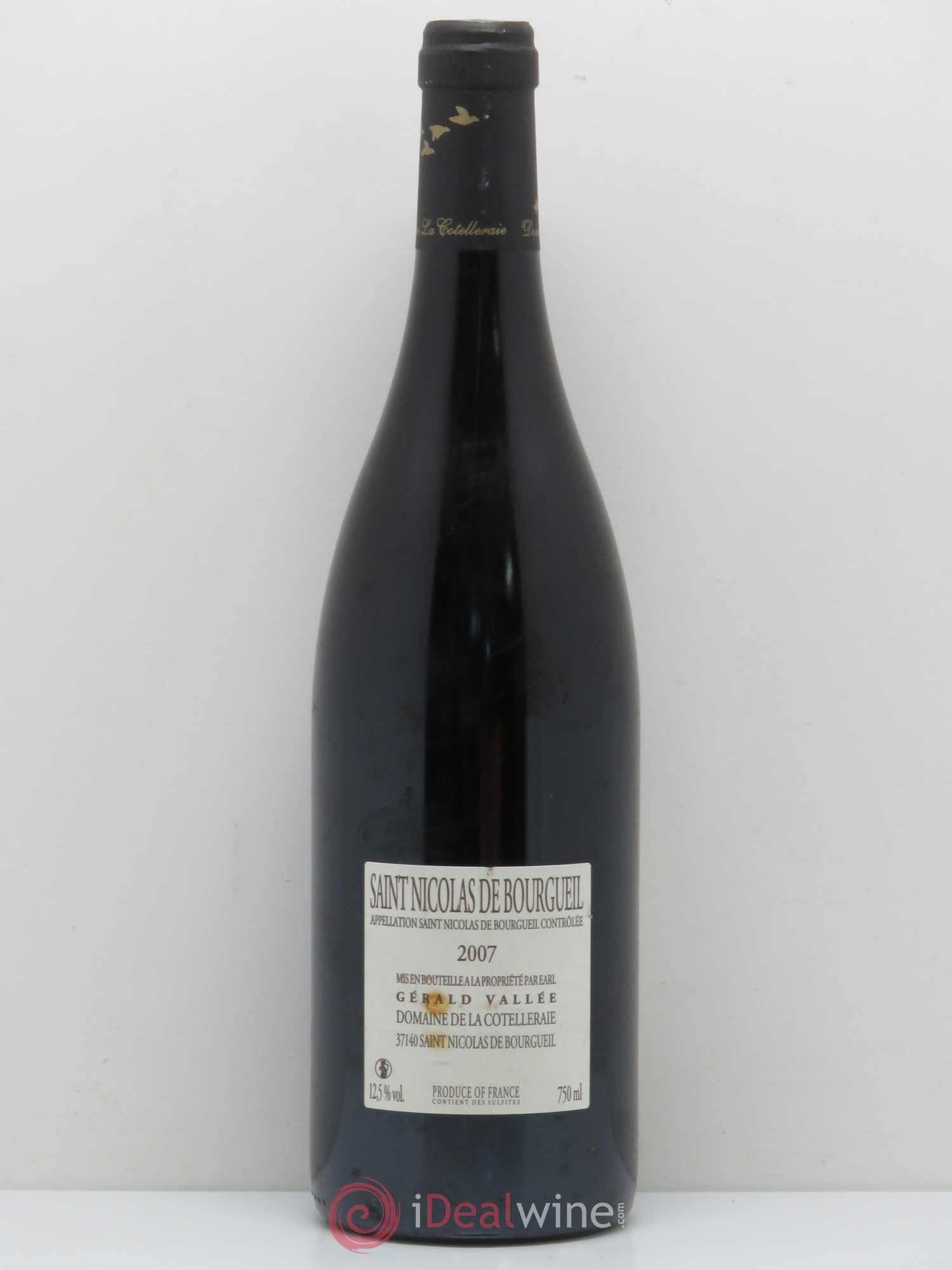 Saint-Nicolas de Bourgueil Les Perruches Domaine de la Cotelleraie 2007 - Posten von 1 Flasche - 1