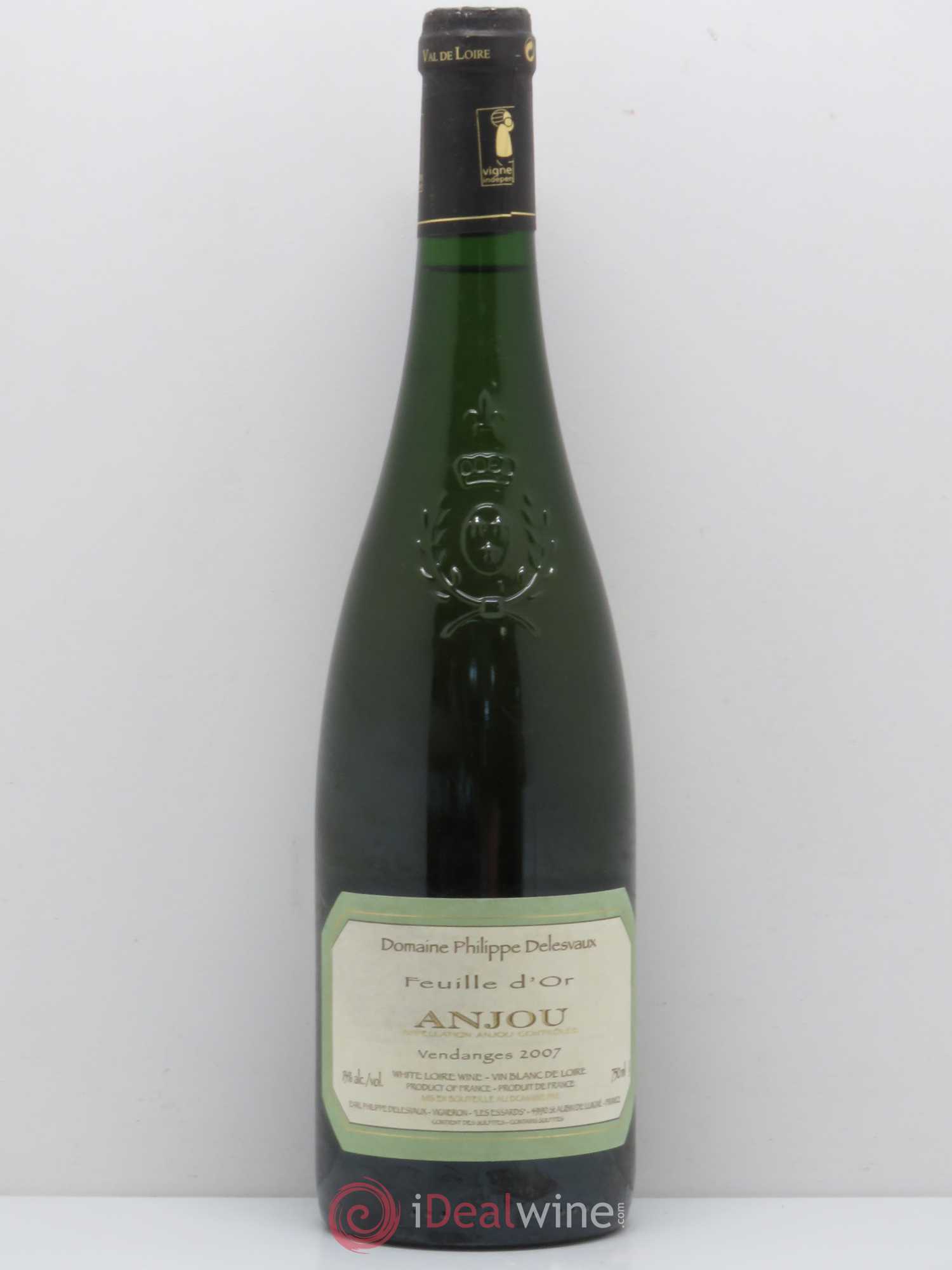 Anjou Feuille D'Or Domaine Philippe Delesvaux 2007 - Posten von 1 Flasche - 0