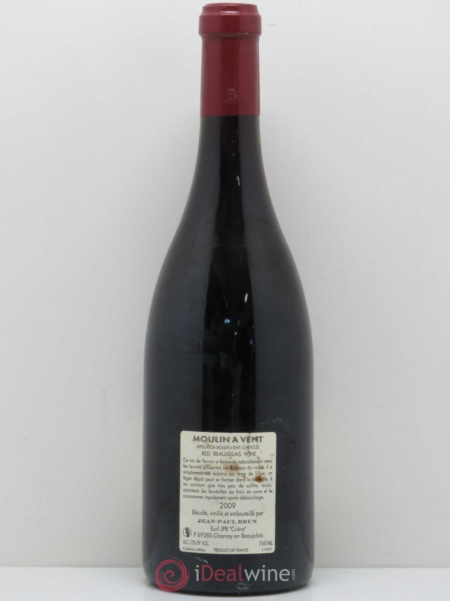 Moulin-à-Vent Terres dorées - J-P. Brun (Domaine des) (sans prix de réserve) 2009 - Lot de 1 bouteille - 1