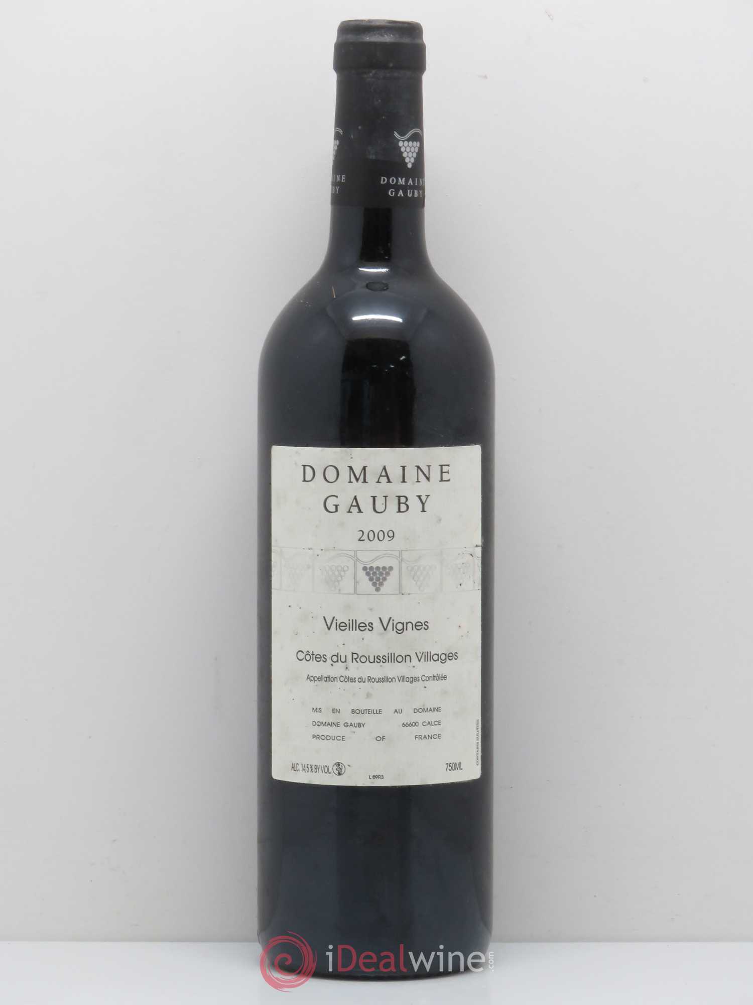 Côtes du Roussillon Villages Vieilles vignes Gauby (Domaine) 2009 - Lot de 1 bouteille - 0