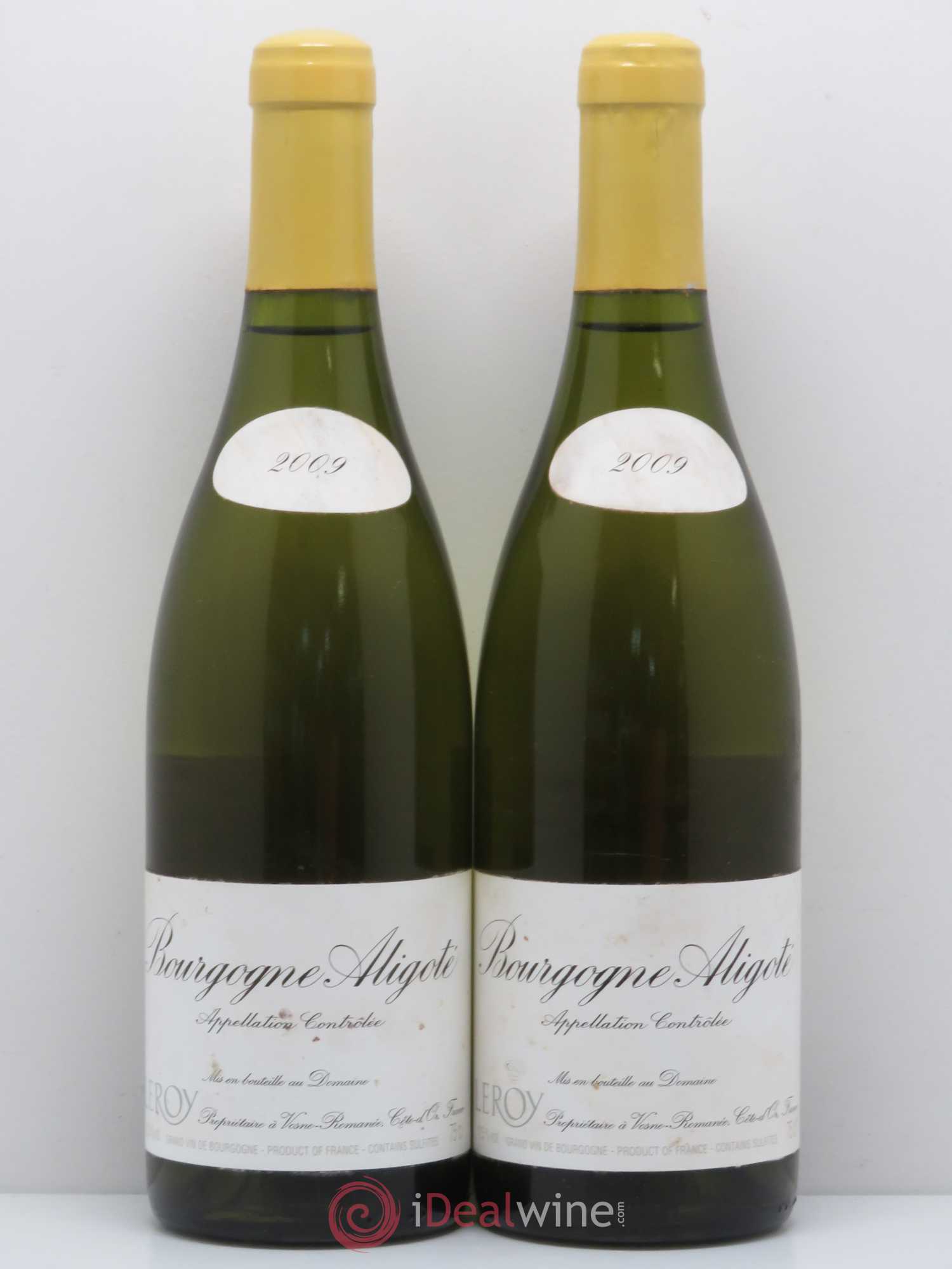 Bourgogne Aligoté Leroy (Domaine) 2009 - Lot de 2 bouteilles - 0