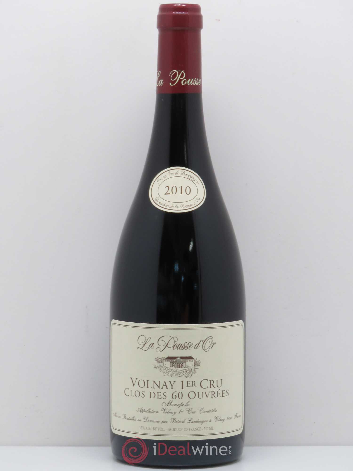 Volnay 1er Cru Clos des 60 ouvrées La Pousse d'Or (Domaine de) 2010 - Lot de 1 bouteille - 0