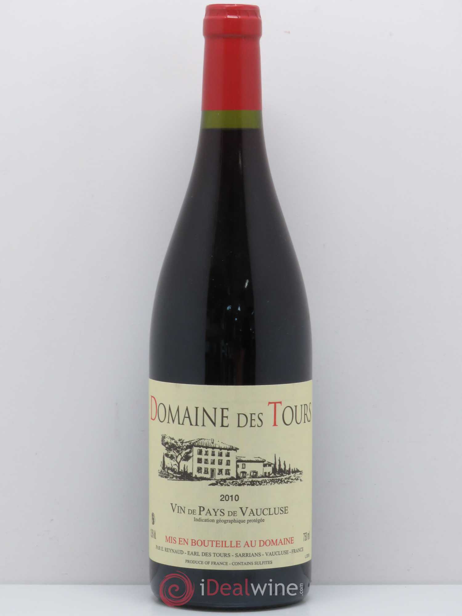 Vaucluse (Vin de Pays de Vaucluse) Domaine des Tours Emmanuel Reynaud 2010 - Lot de 1 bouteille - 0
