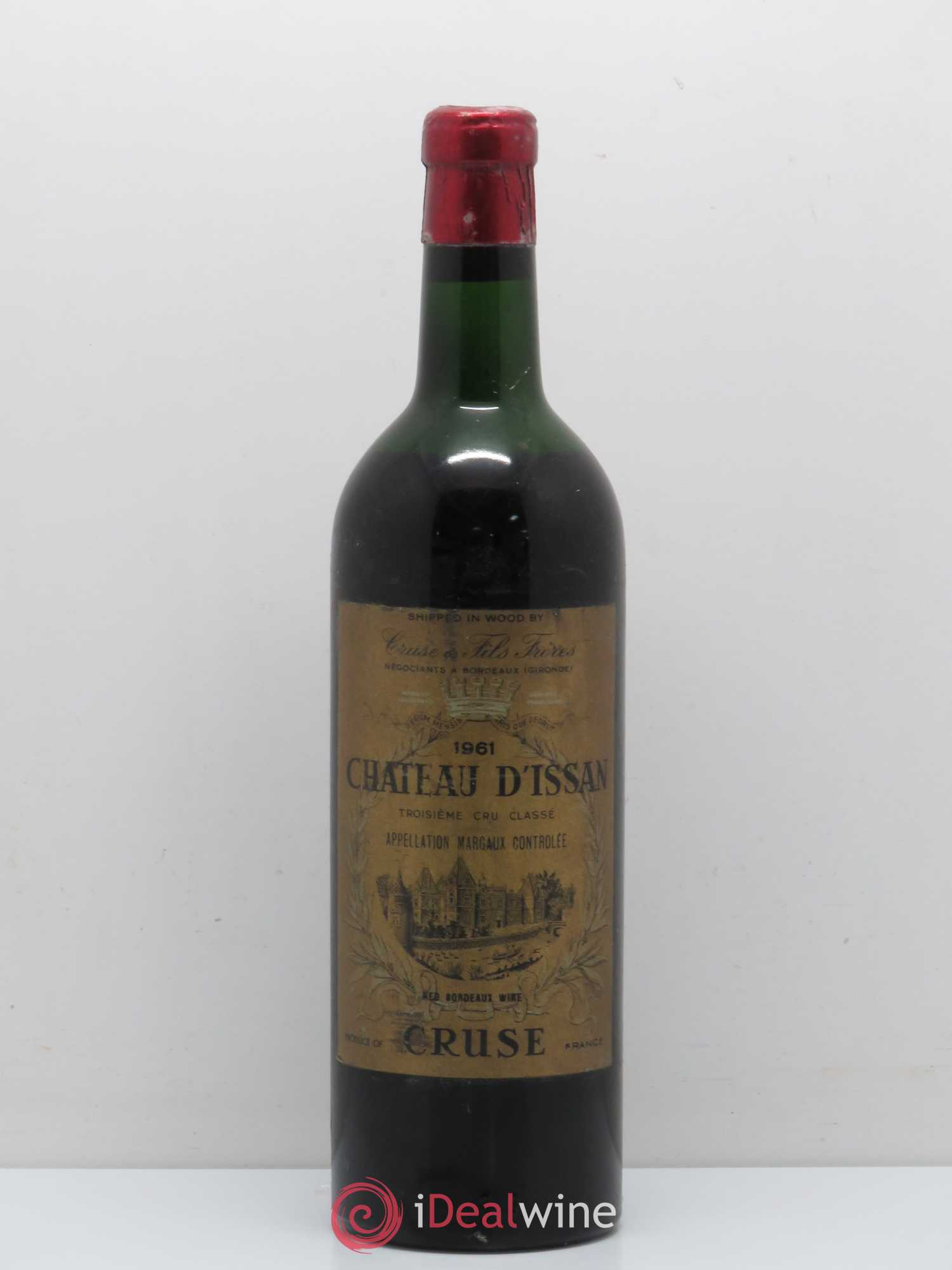 Château d'Issan 3ème Grand Cru Classé 1961 - Lot de 1 bouteille - 0