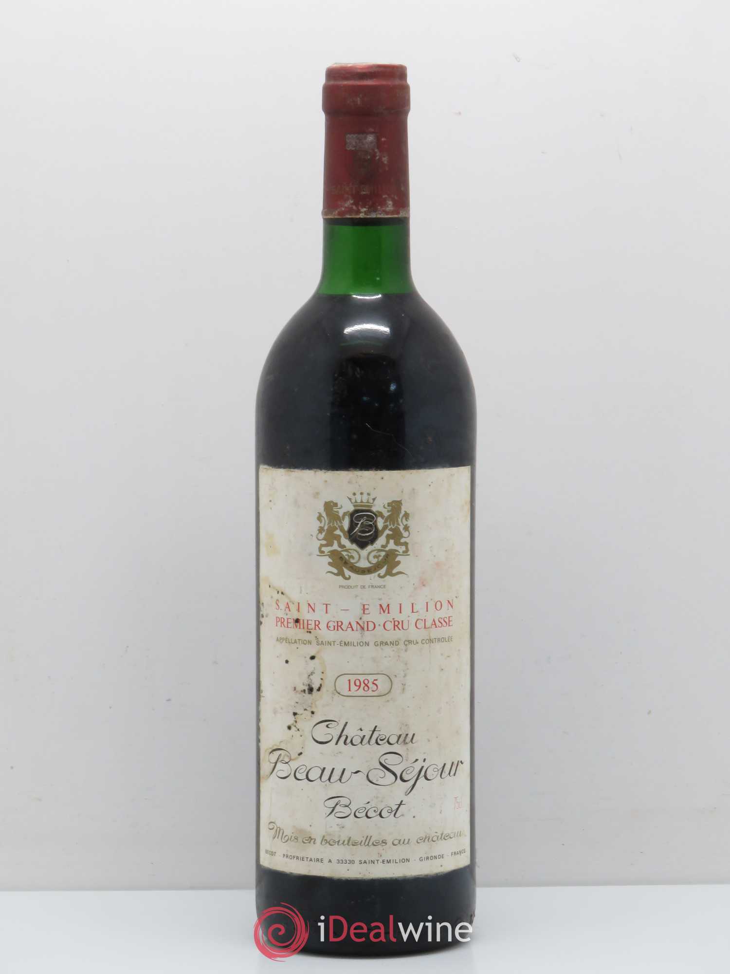 Château Beau-Séjour Bécot 1er Grand Cru Classé B 1985 - Posten von 1 Flasche - 0