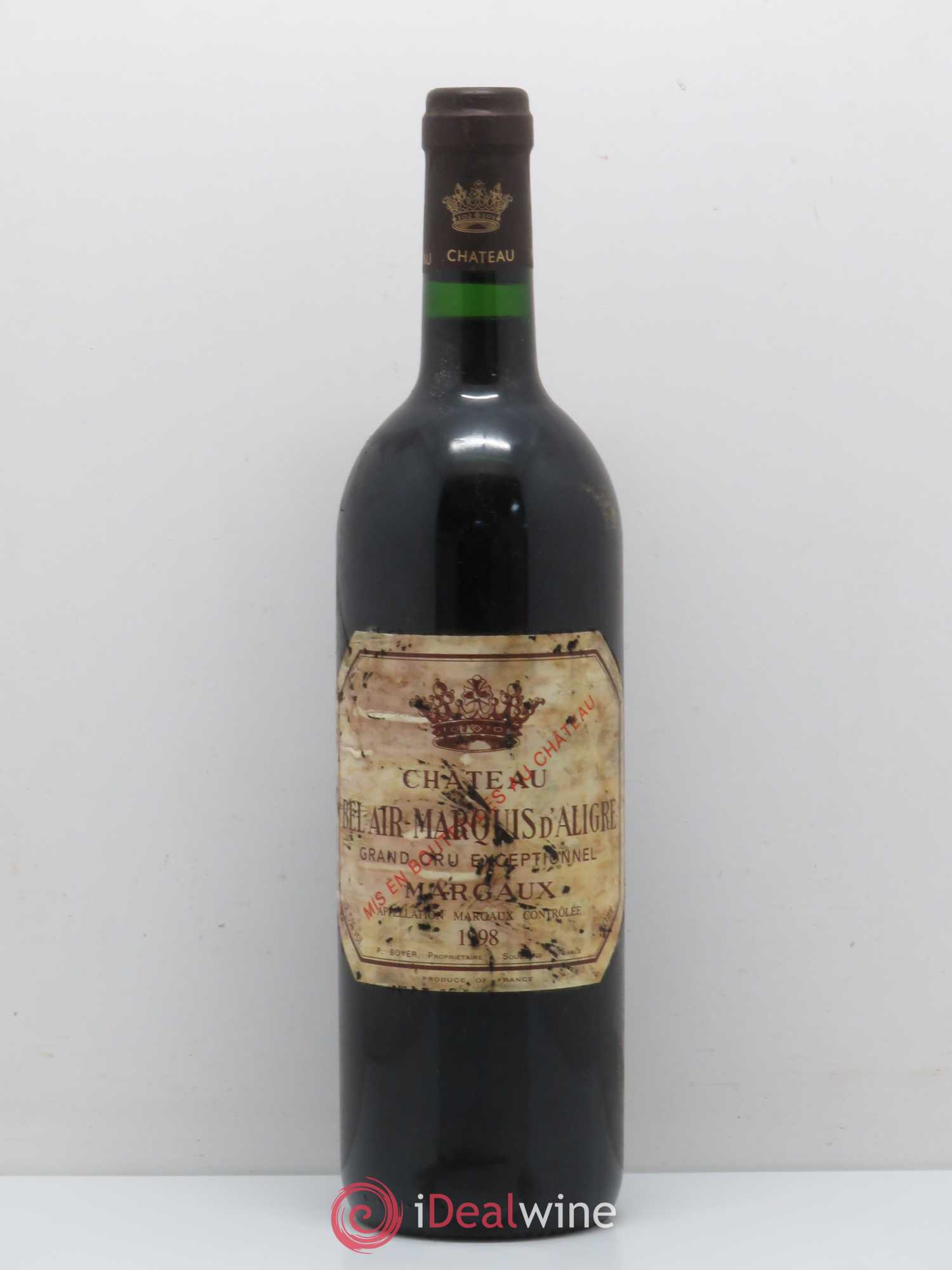 Château Bel Air Marquis d'Aligre 1998 - Lot de 1 bouteille - 0