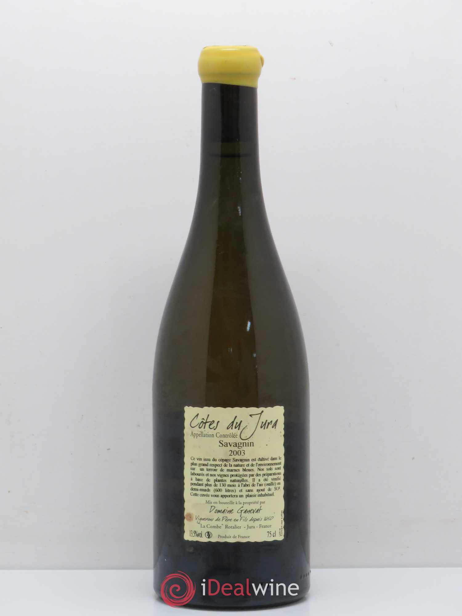 Côtes du Jura Les Vignes de mon Père Jean-François Ganevat (Domaine) 2003 - Lot de 1 bouteille - 1