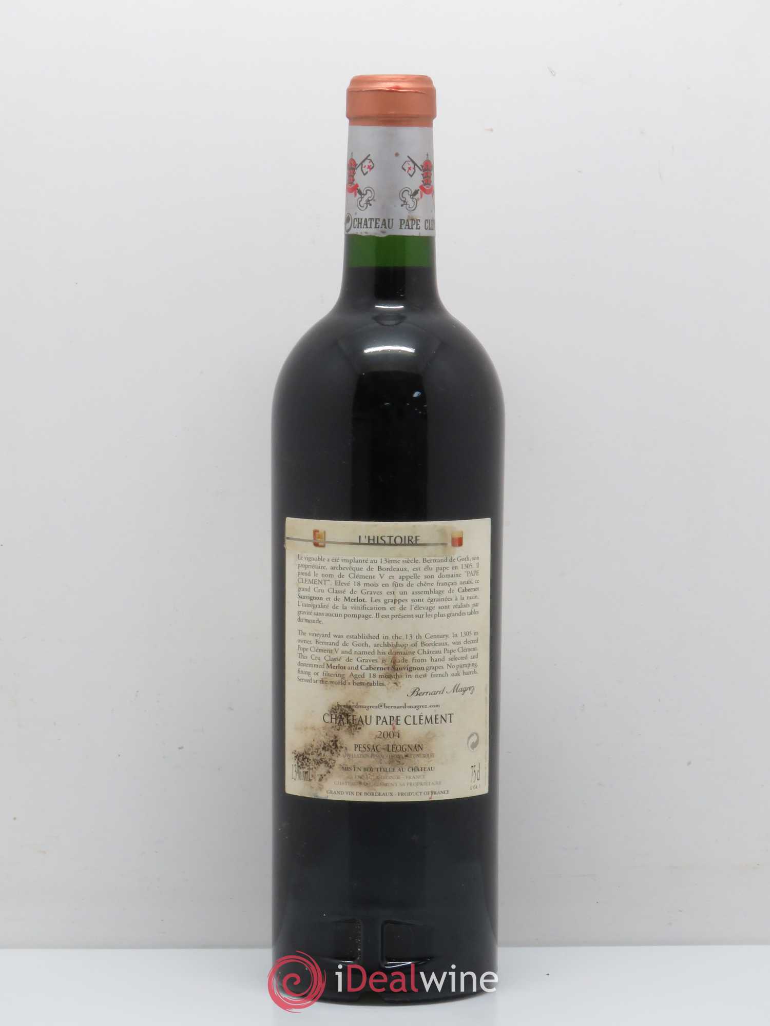 Château Pape Clément Cru Classé de Graves 2004 - Lot de 1 bouteille - 1