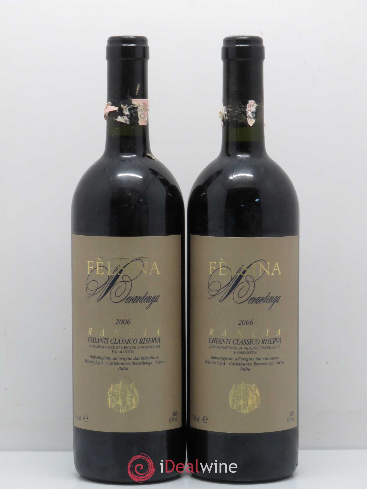Chianti Classico DOCG Fèlsina Riserva Berardenga Rancio 2006 - Lot de 2 bouteilles - 0