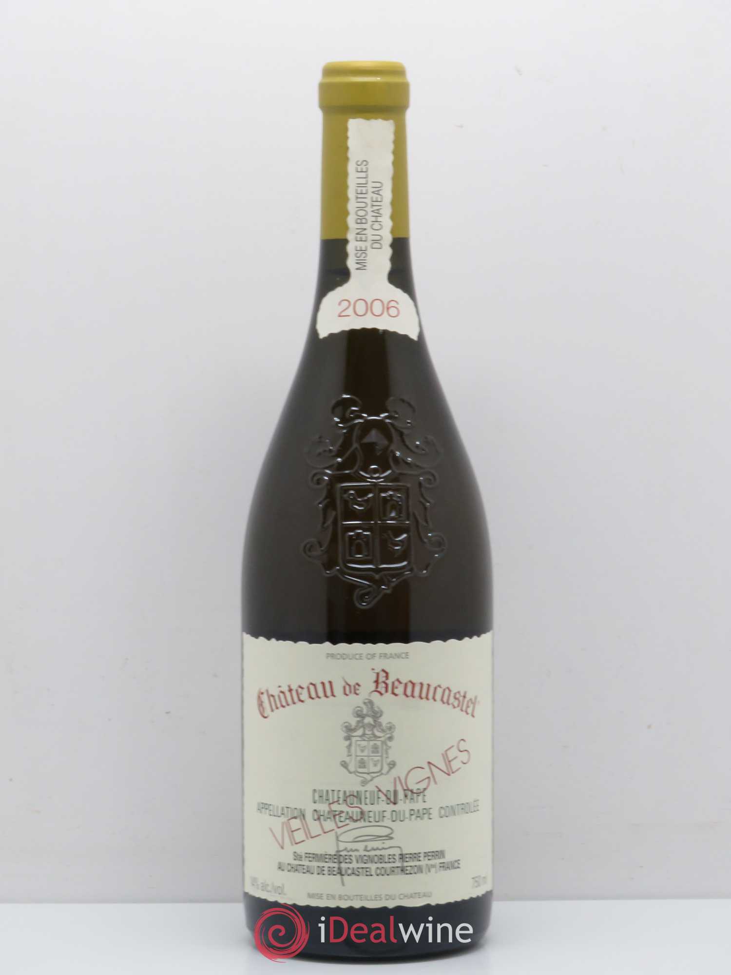 Châteauneuf-du-Pape Château de Beaucastel Vieilles vignes Roussanne Famille Perrin 2006 - Lot de 1 bouteille - 0