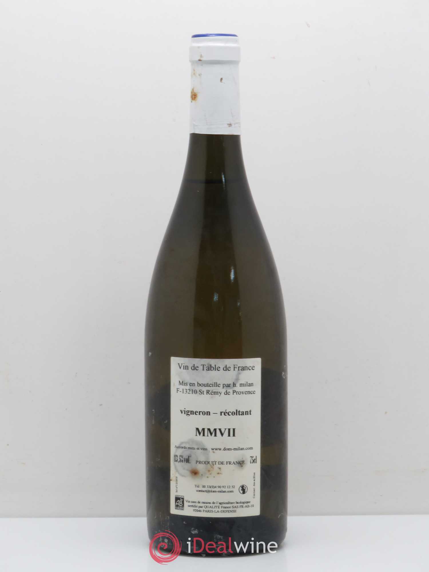 Vin de France Le Grand Blanc Henri Milan 2007 - Posten von 1 Flasche - 1
