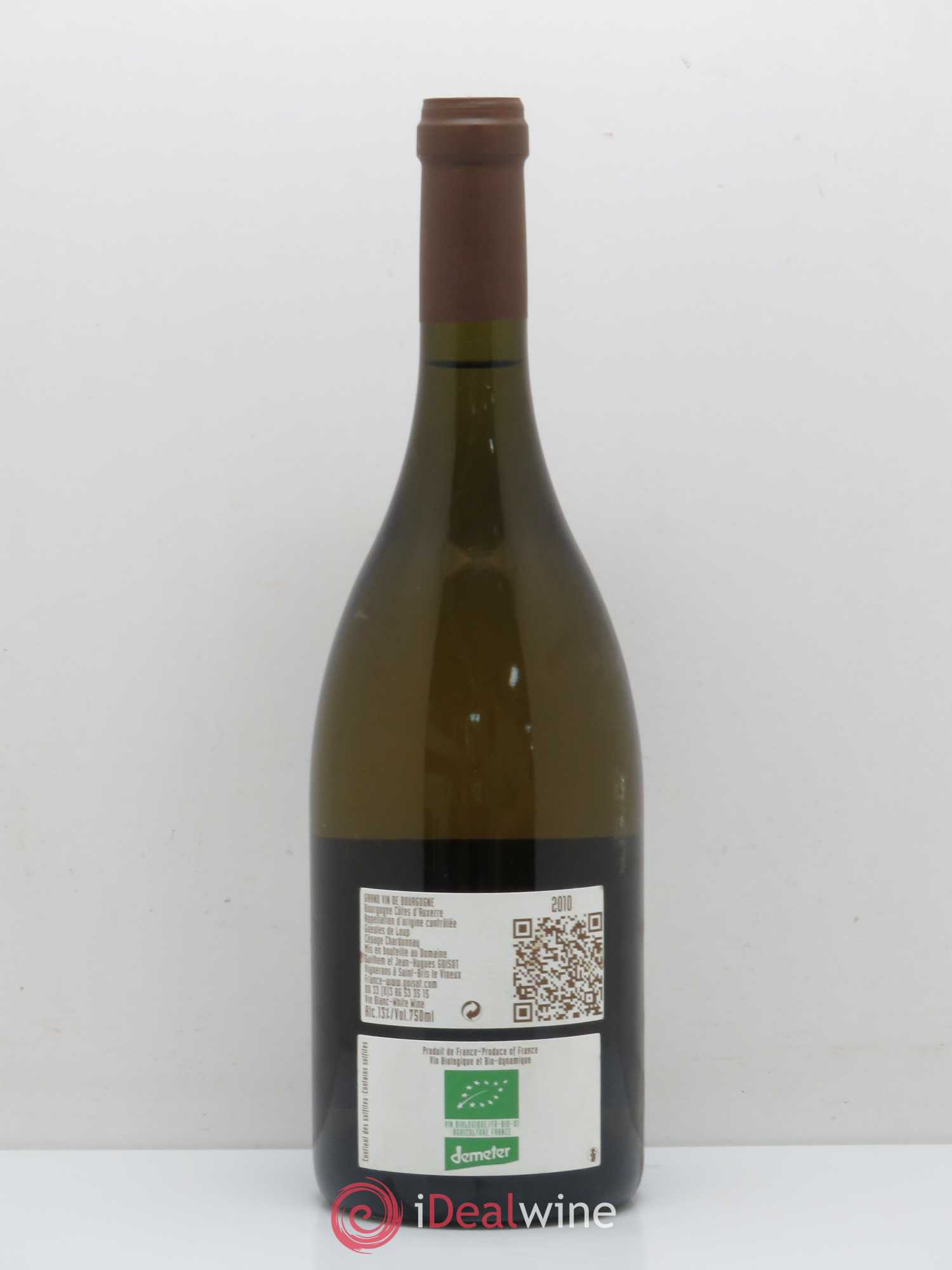 Bourgogne Domaine Goisot Côtes D'Auxerre Gueule De Loup 2010 - Posten von 1 Flasche - 1