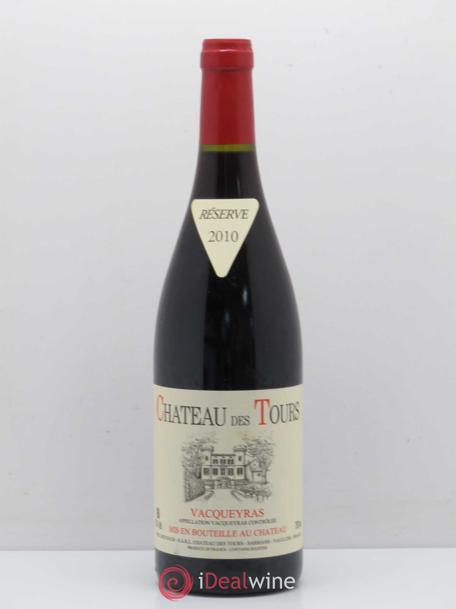 Vacqueyras Château des Tours Emmanuel Reynaud 2010 - Lot de 1 bouteille - 0