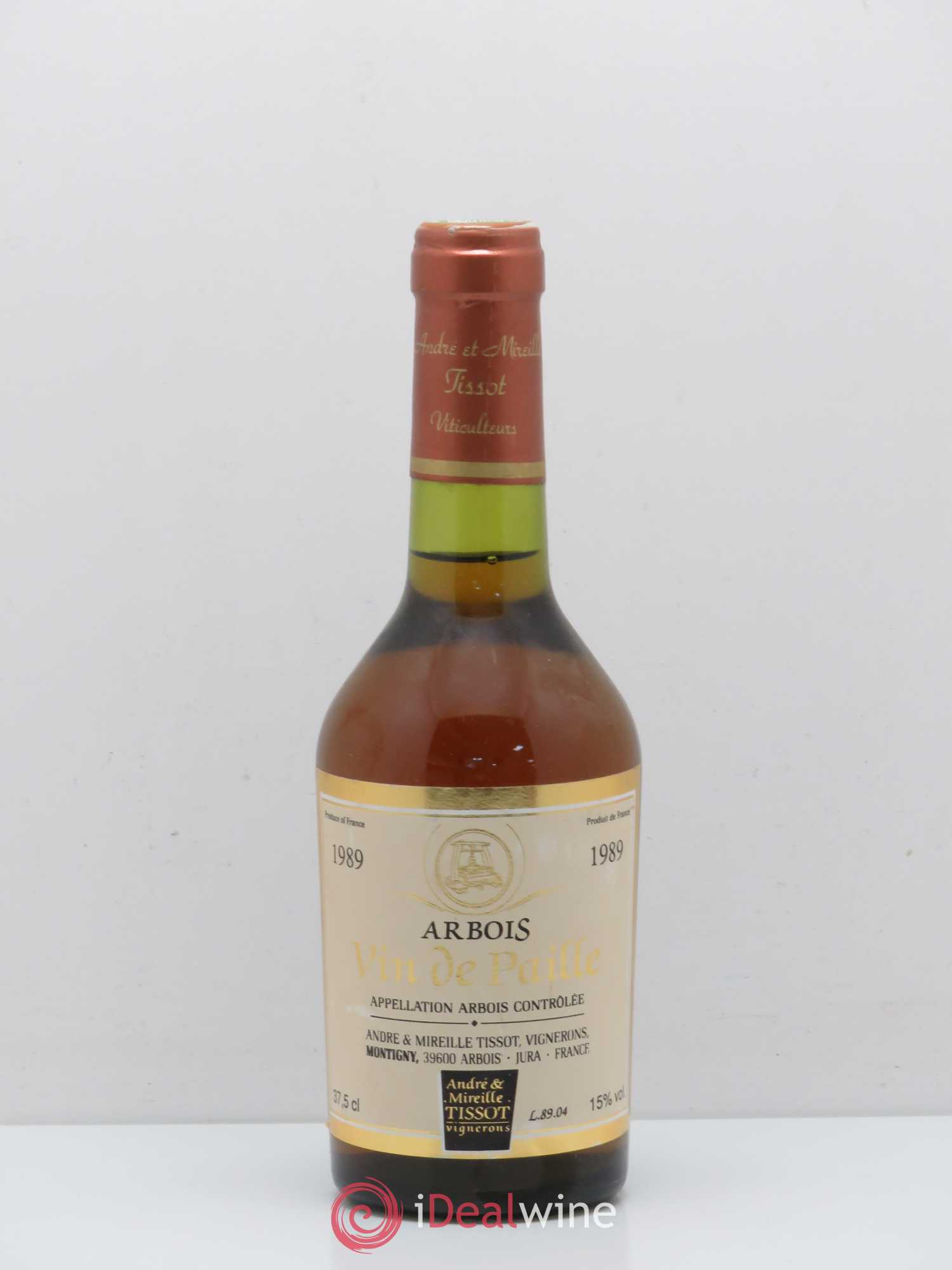 Arbois Vin De Paille André Et Mireille Tissot 1989 - Posten von 1 Demi-Flasche - 0