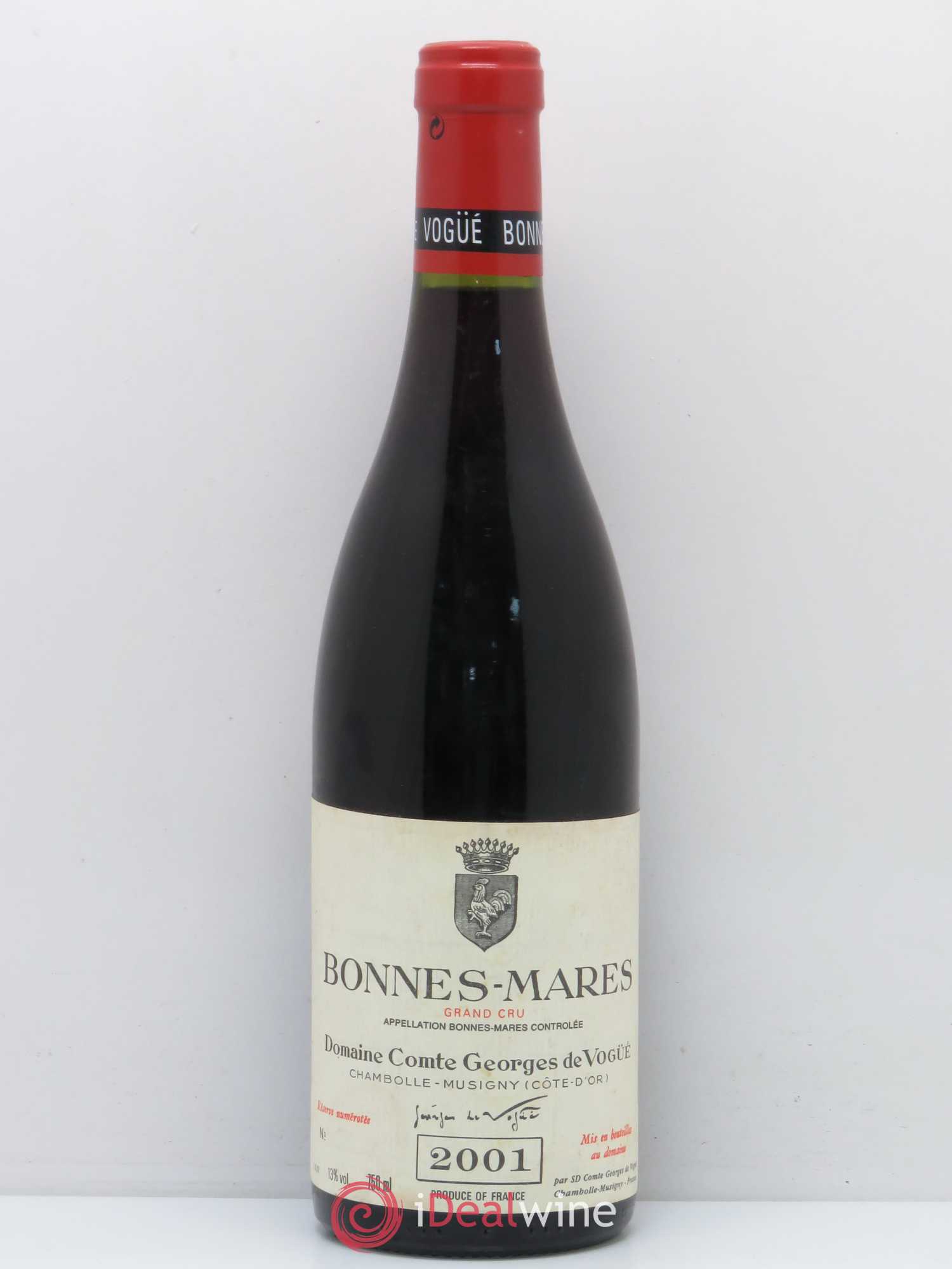 Bonnes-Mares Grand Cru Comte Georges de Vogüé 2001 - Lot de 1 bouteille - 0