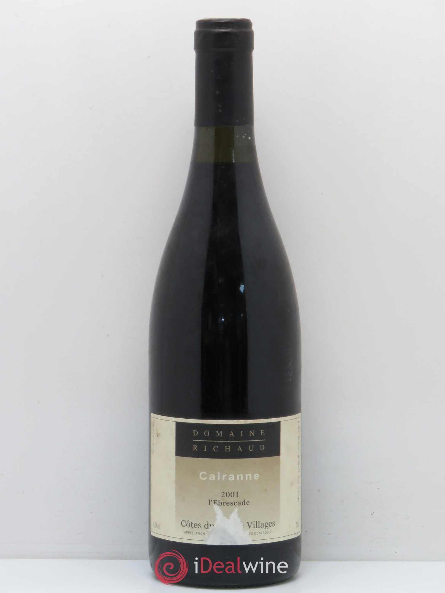 Cairanne Ebrescade Marcel Richaud 2001 - Lot de 1 bouteille - 0